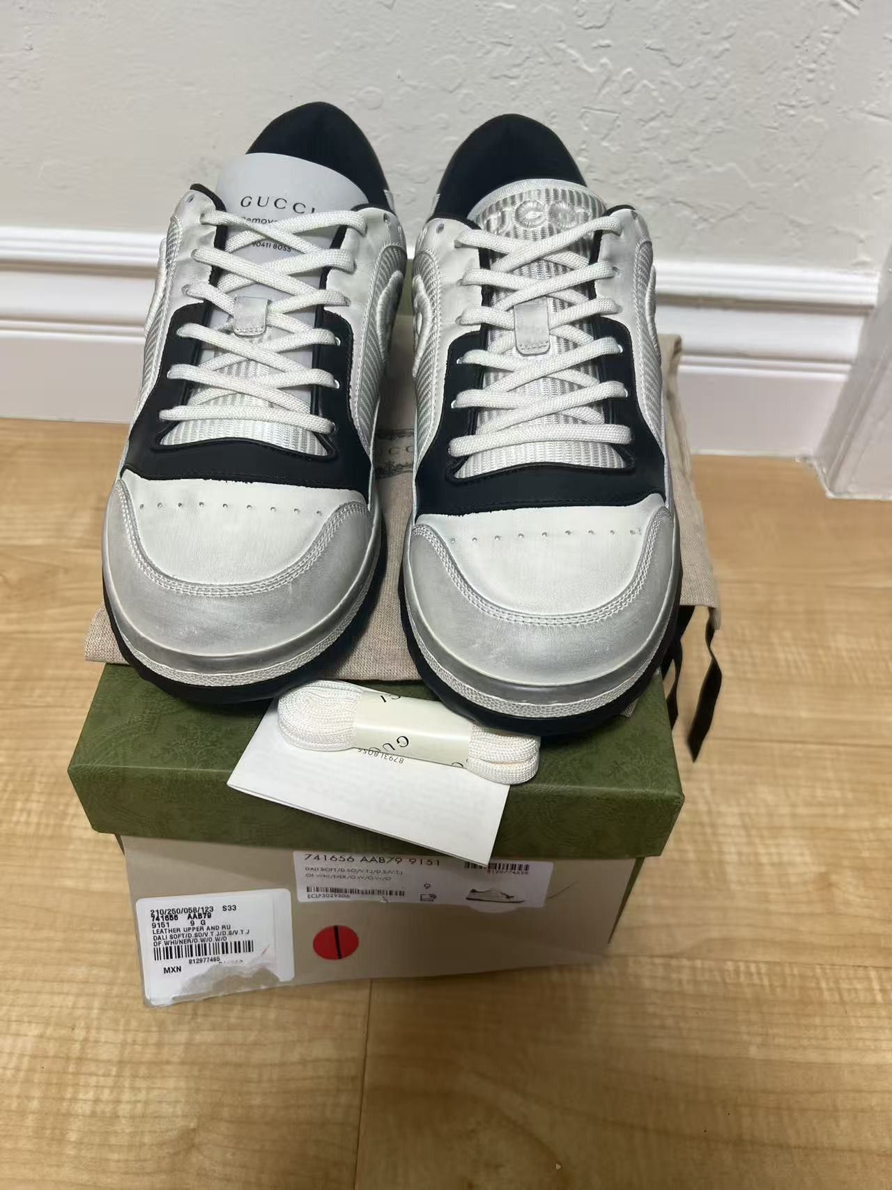 Gucci Gucci MAC80 Off-White Black Size US 9.5 / EU 42-43 - 3 Thumbnail