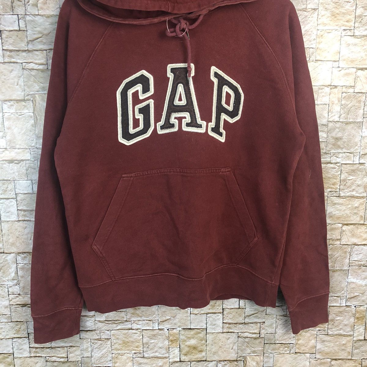 Gap Gap Maroon vintage Hoodie sweatshirt #A27 Size US XS / EU 42 / 0 - 3 Thumbnail