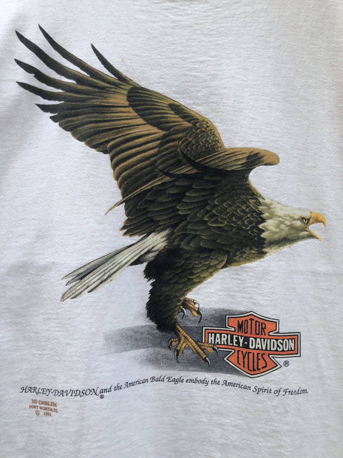 Harley Davidson × Vintage Vintage Harley Davidson 3D emblem shirt Size US L / EU 52-54 / 3 - 2 Thumbnail