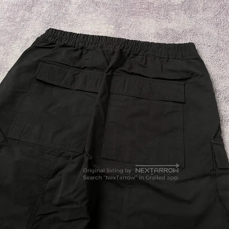 Rick Owens RICK OWENS size L Black pocket drop-crotch shorts Size US 27 - 4 Thumbnail