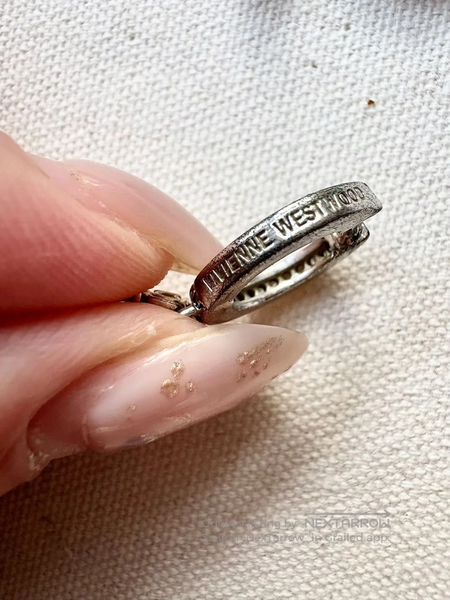 Vivienne Westwood Vivienne Westwood Vintage Silver Saturn Hoop Earrings. Size ONE SIZE - 9 Thumbnail