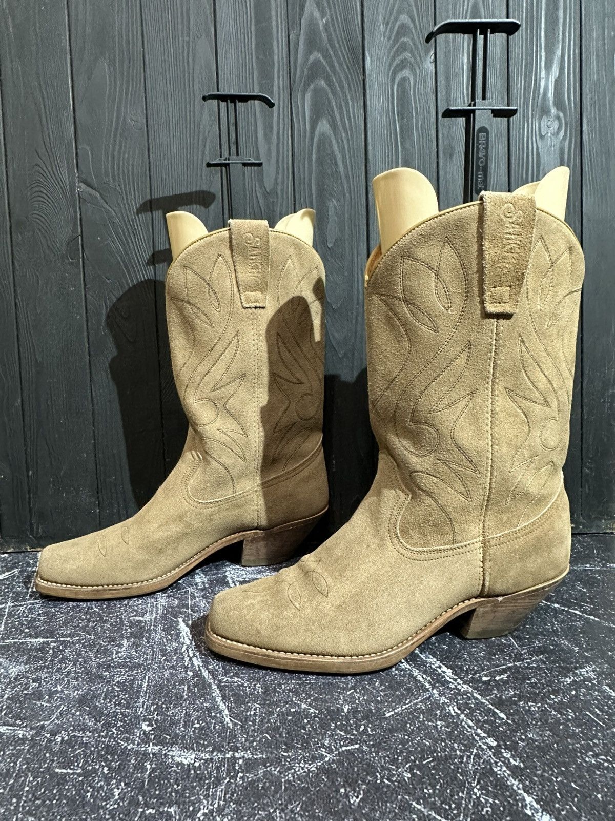 Sancho Boots Sancho Suede Western Cowboy Boots size 45 Size US 11 / EU 44 - 4 Thumbnail