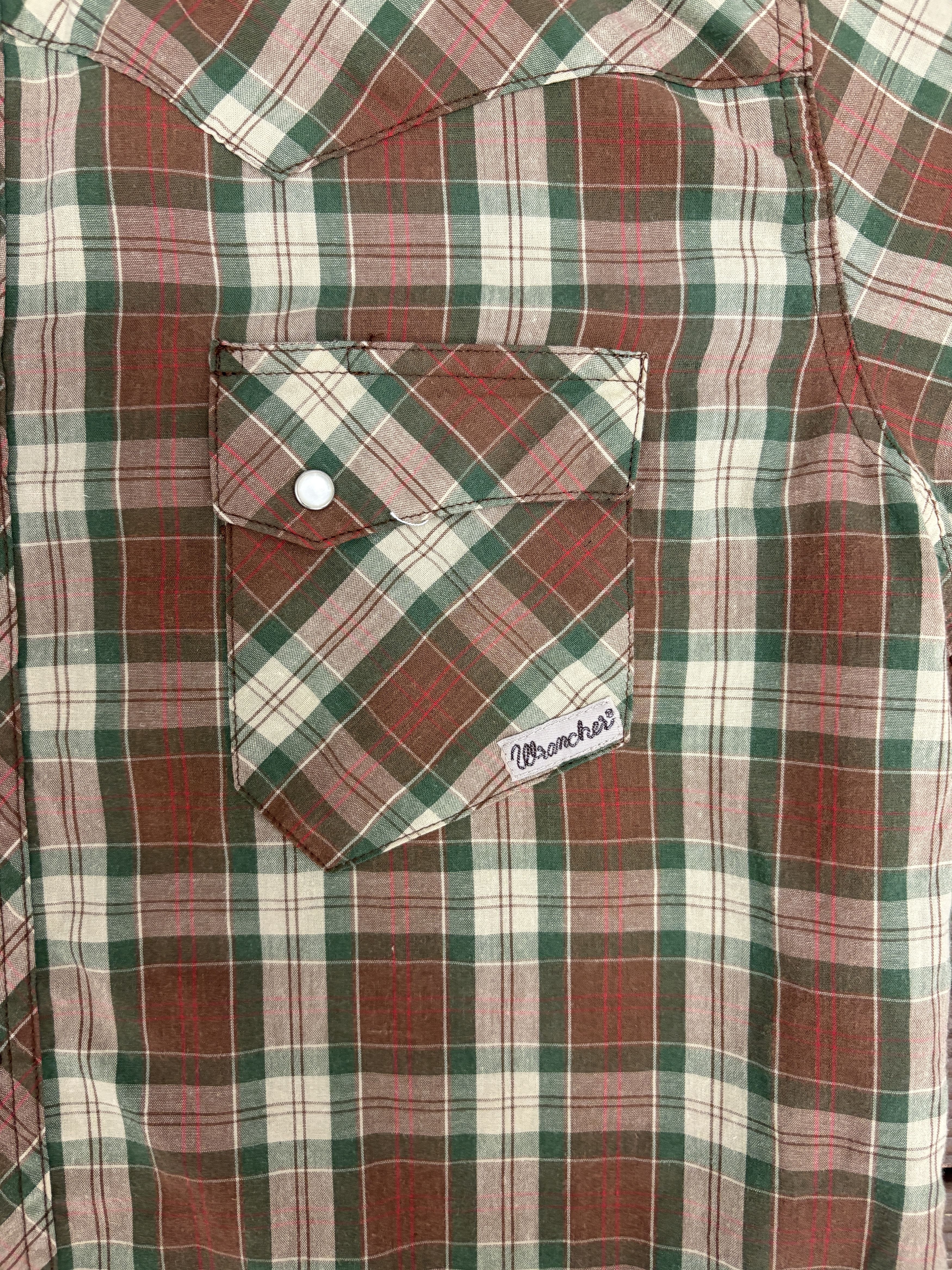 Vintage Wrancher by Wrangler Plaid Vintage Button Down Shirt Size US L / EU 52-54 / 3 - 2 Thumbnail