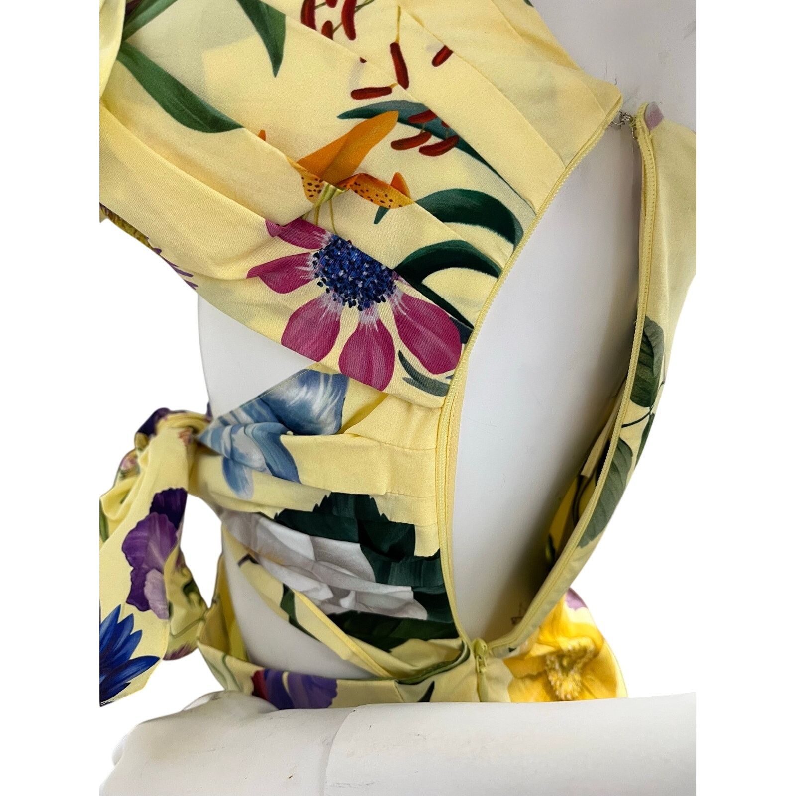Oscar De La Renta NWT Oscar de la Renta FloralCotton Blend Jumpsuit Size 27" / US 4 / IT 40 - 6 Thumbnail