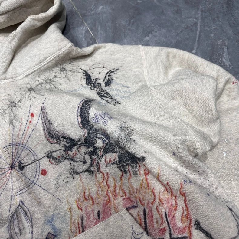 Saint Michael Saint Michael Tattoo graffiti hoodie sweatshirt Size US L / EU 52-54 / 3 - 3 Thumbnail