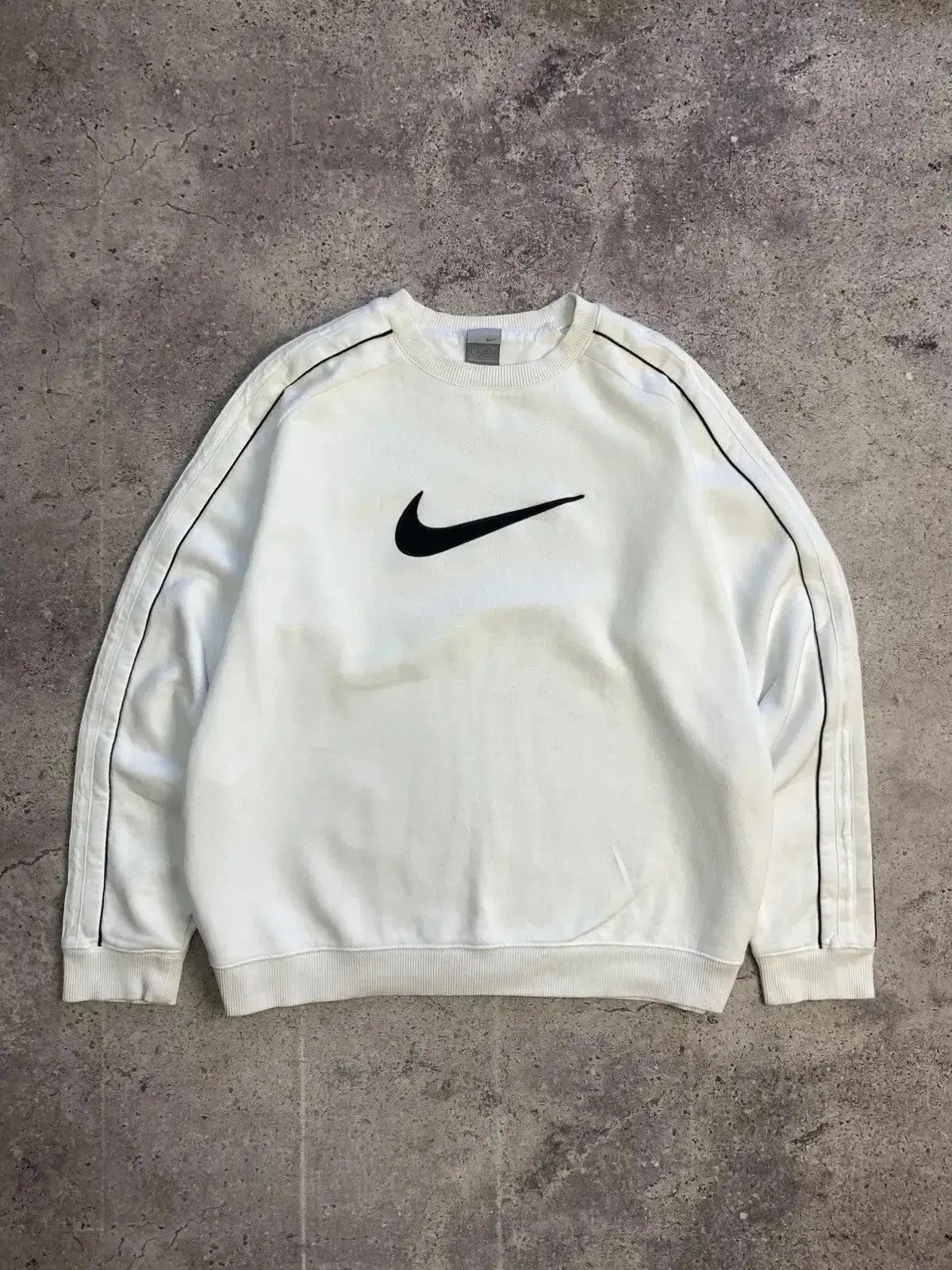 Nike × Vintage Vintage Sweater Nike faded sweatwear drip blockcore Size US XL / EU 56 / 4 - 5 Thumbnail