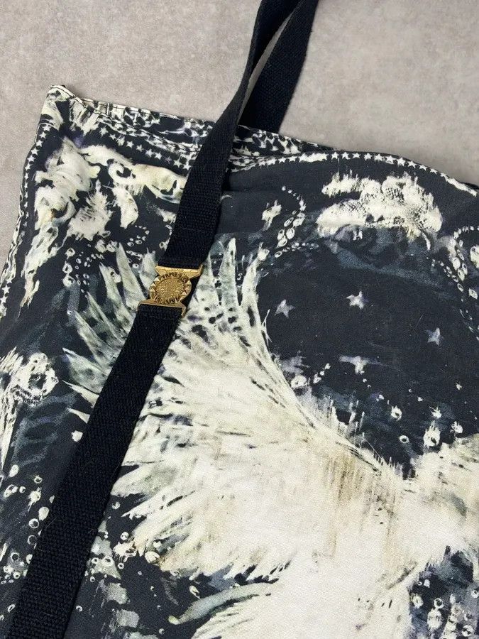 Balmain SS2012 Balmain Navy Cream Eagle Floral Tote Bag Size ONE SIZE - 7 Thumbnail