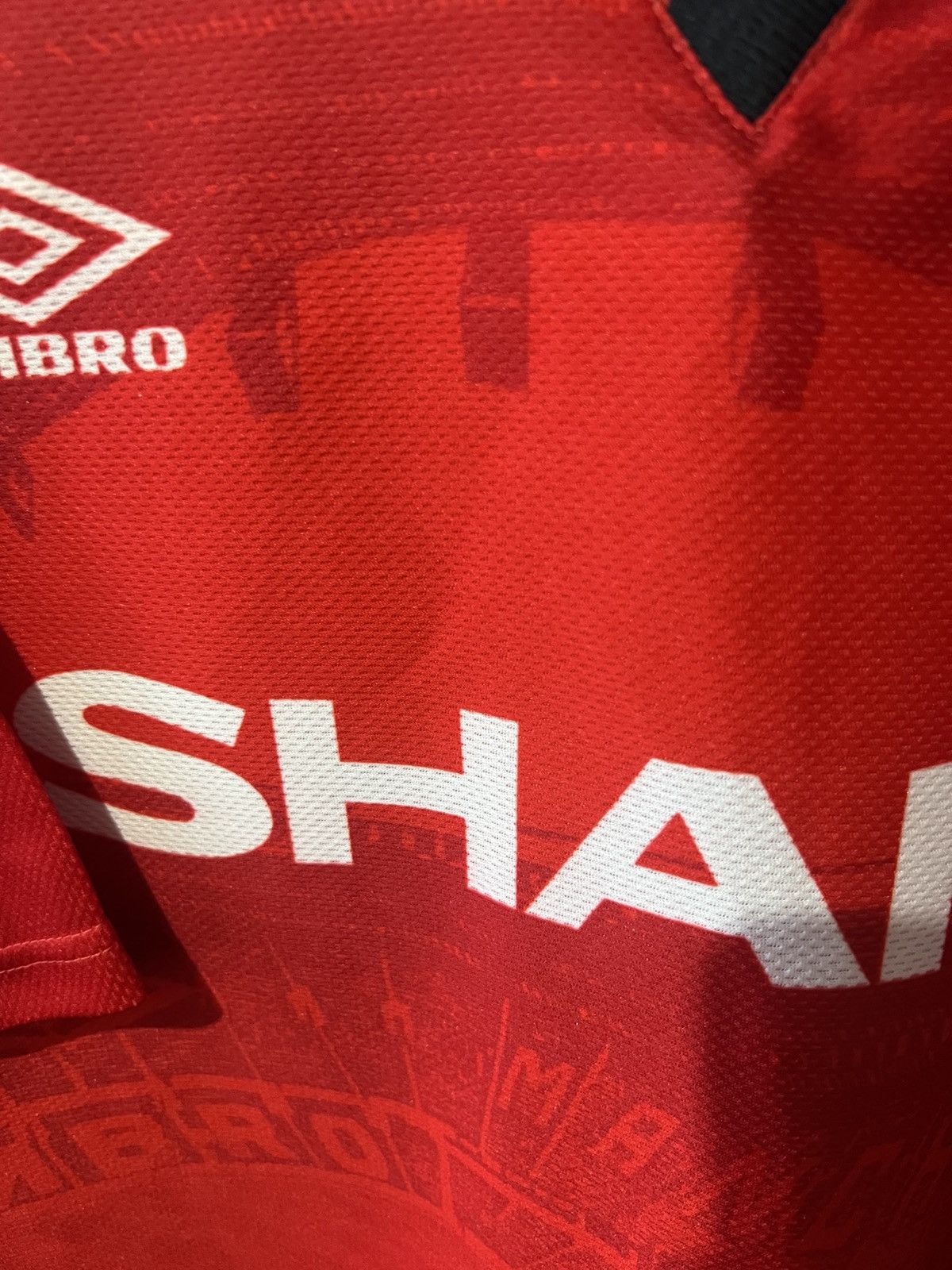 Umbro 1994/1995 UMBRO MANCHESTER UNITED HOME FOOTBALL SHIRT SIZE L Size US L / EU 52-54 / 3 - 5 Thumbnail