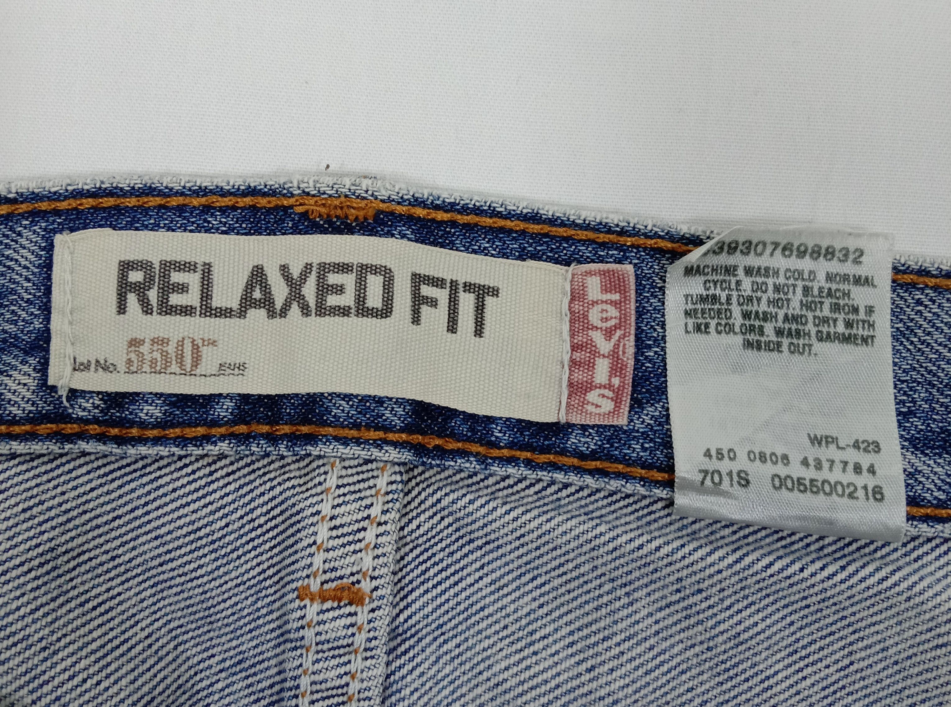 Levi's Vintage Levi’s 550 Jeans Rusty Wash Distressed Denim Size US 36 / EU 52 - 12 Thumbnail