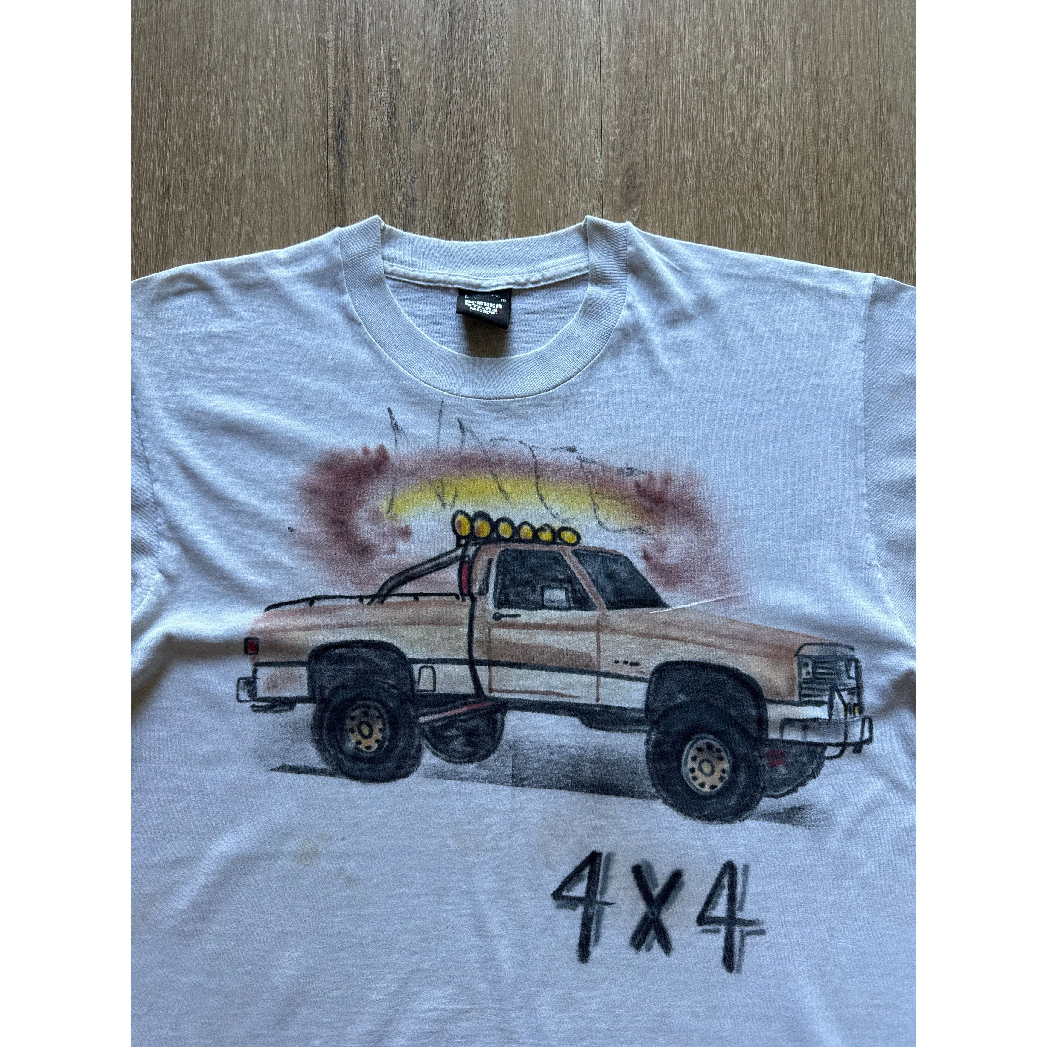 Other Vintage 80s 4x4 Off Road Lifted Square Body Truck Tee Size US L / EU 52-54 / 3 - 2 Thumbnail