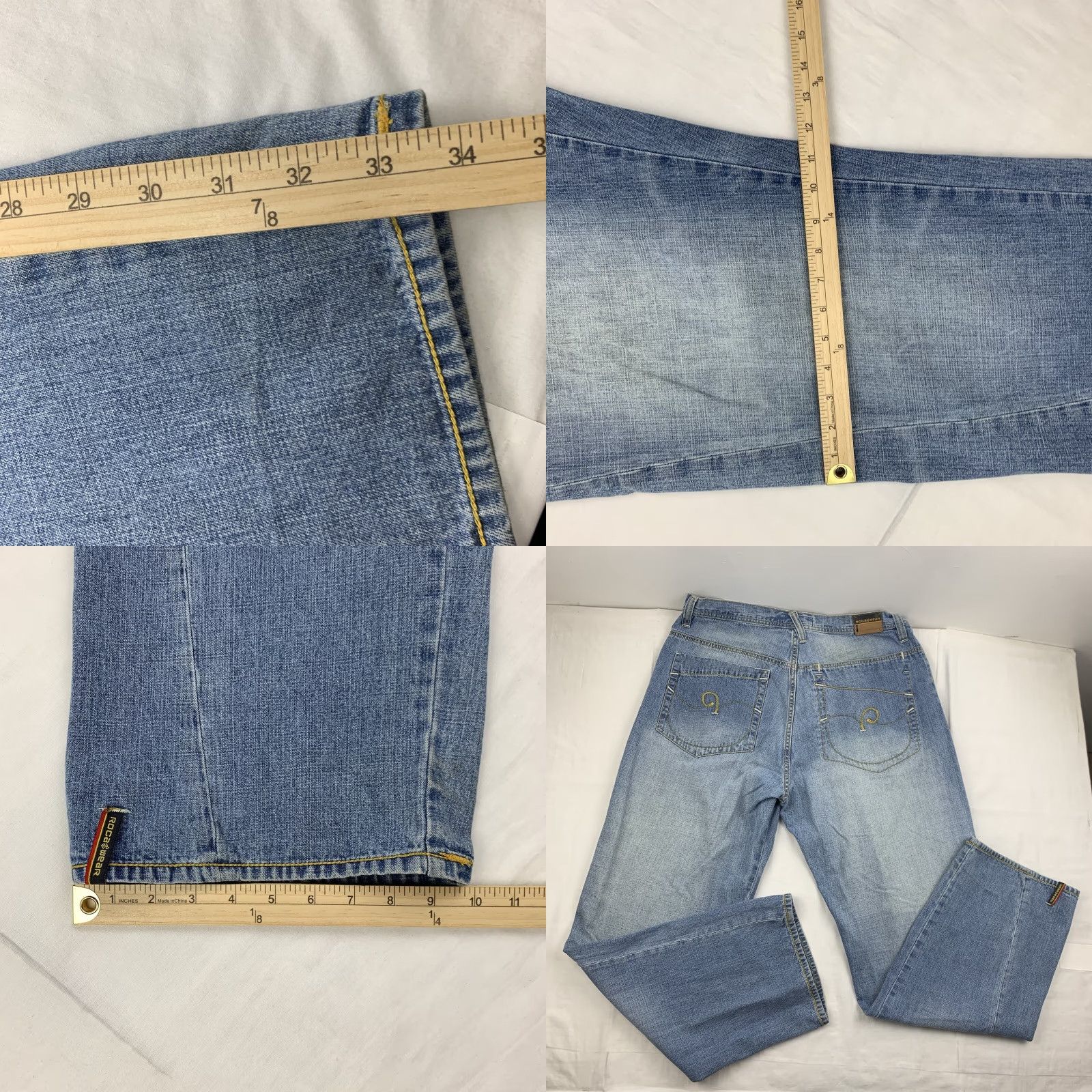 Rocawear VINTAGE Rocawear Jeans Men's 38 Relaxed Baggy Denim Blue 90s Grunge Y2K Urbanwear Mens Size US 38 / EU 54 - 8 Thumbnail