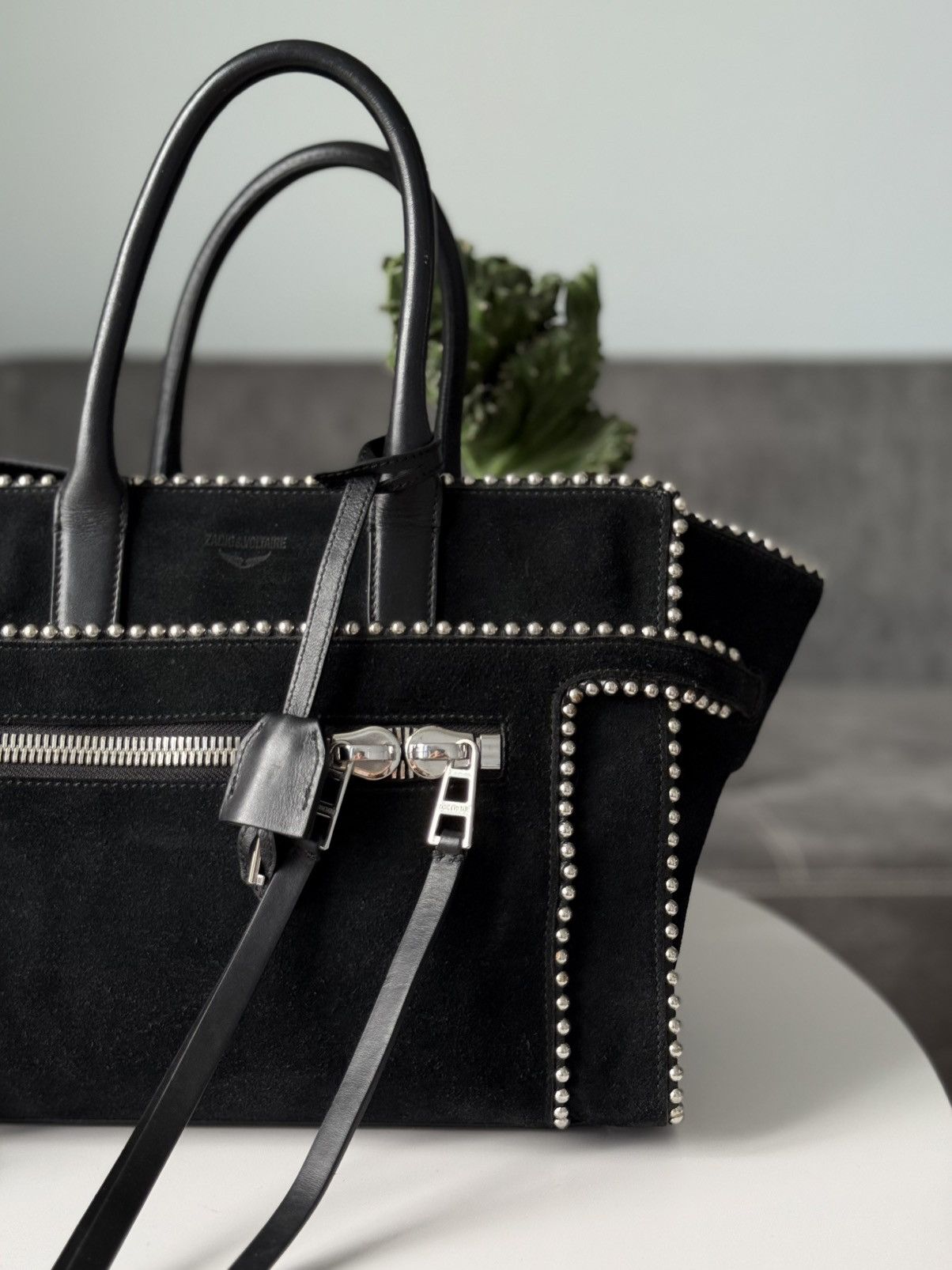 Zadig & Voltaire Zadig et Voltaire Bag Suede key lock Black Size ONE SIZE - 3 Thumbnail