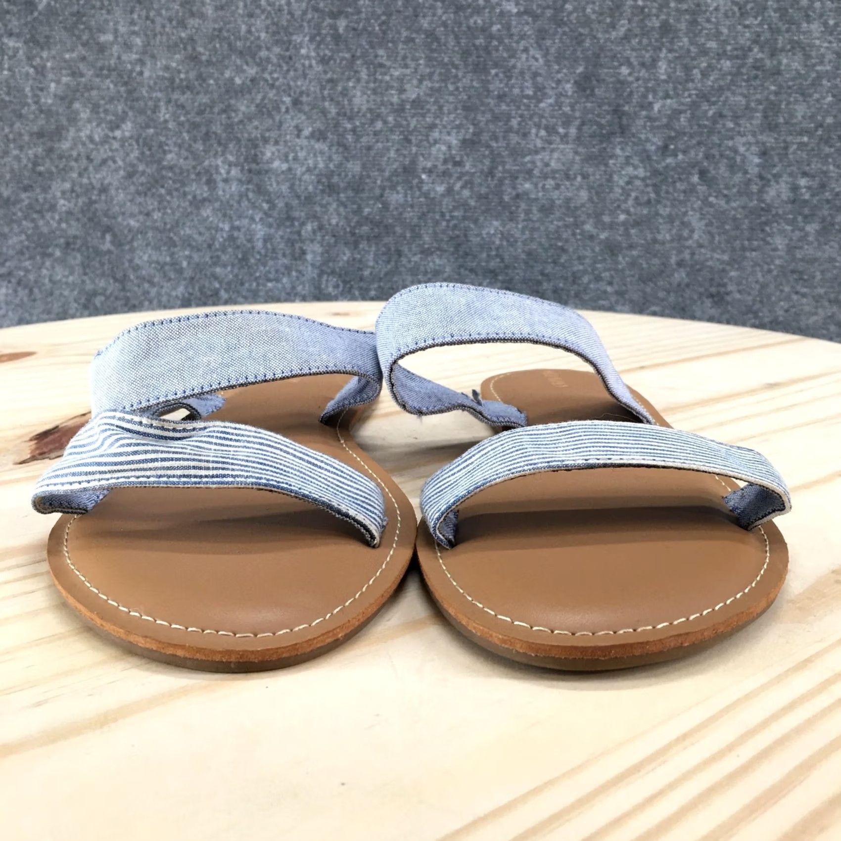 Old Navy Old Navy Sandals Womens 10 Double Strap Slide Blue Slip On Casual Comfort Flats Size US 10 / IT 40 - 7 Thumbnail