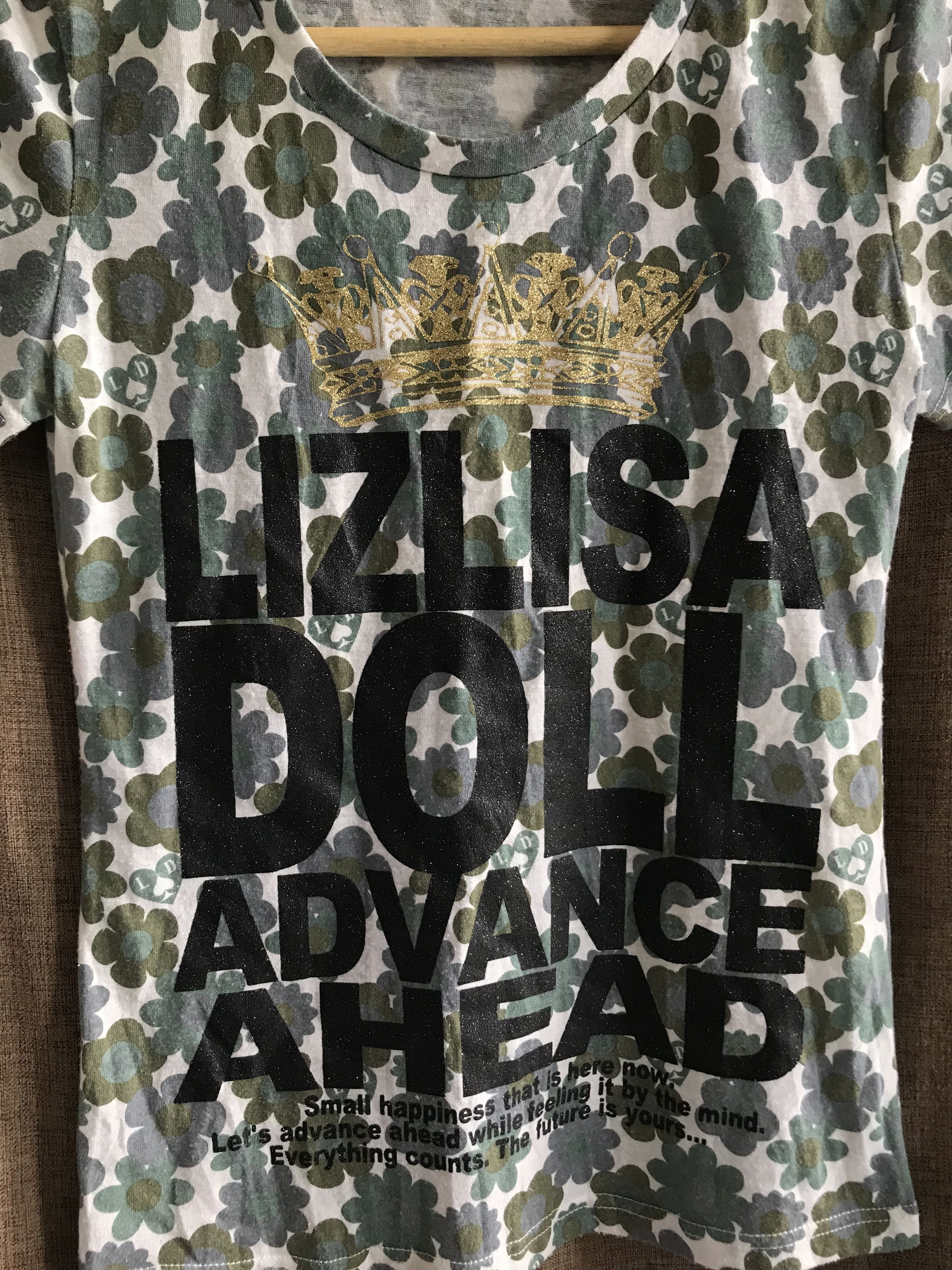 LIZ LISA liz Lisa Doll Japanese Poem Baby Tee Style Size XS / US 0-2 / IT 36-38 - 2 Thumbnail