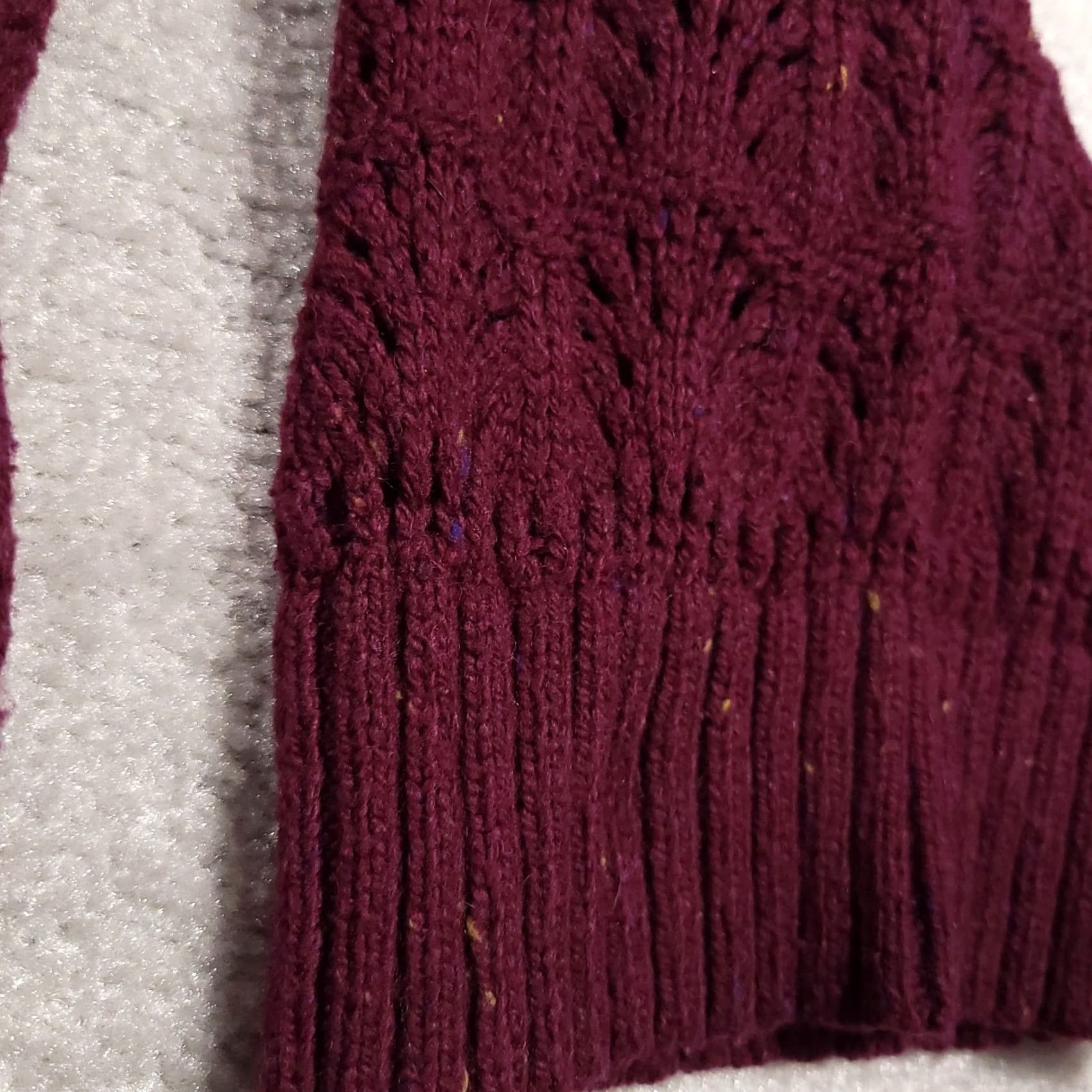 Vintage CJ Banks Cardigan Sweater Womens 2X Plus Red Open Front Open Knit Heavyweight All Seasons Fall Winter Spring Ladies Mens Womens Size XXL / US 16-18 / IT 52-54 - 5 Thumbnail