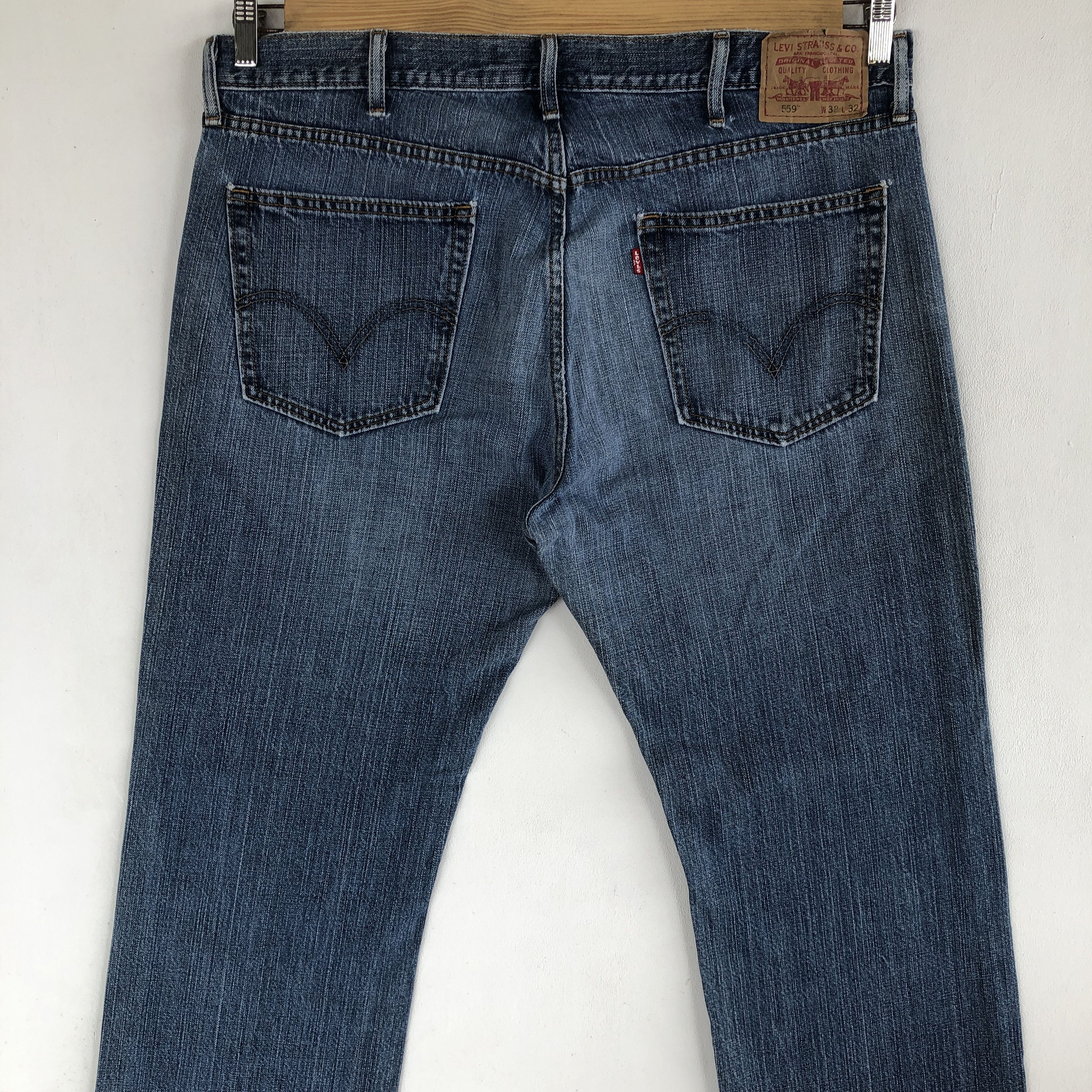 Levi's Vintage Levis 559 Baggy Jeans Levi's Relaxed Straight Denim Size US 36 / EU 52 - 4 Thumbnail