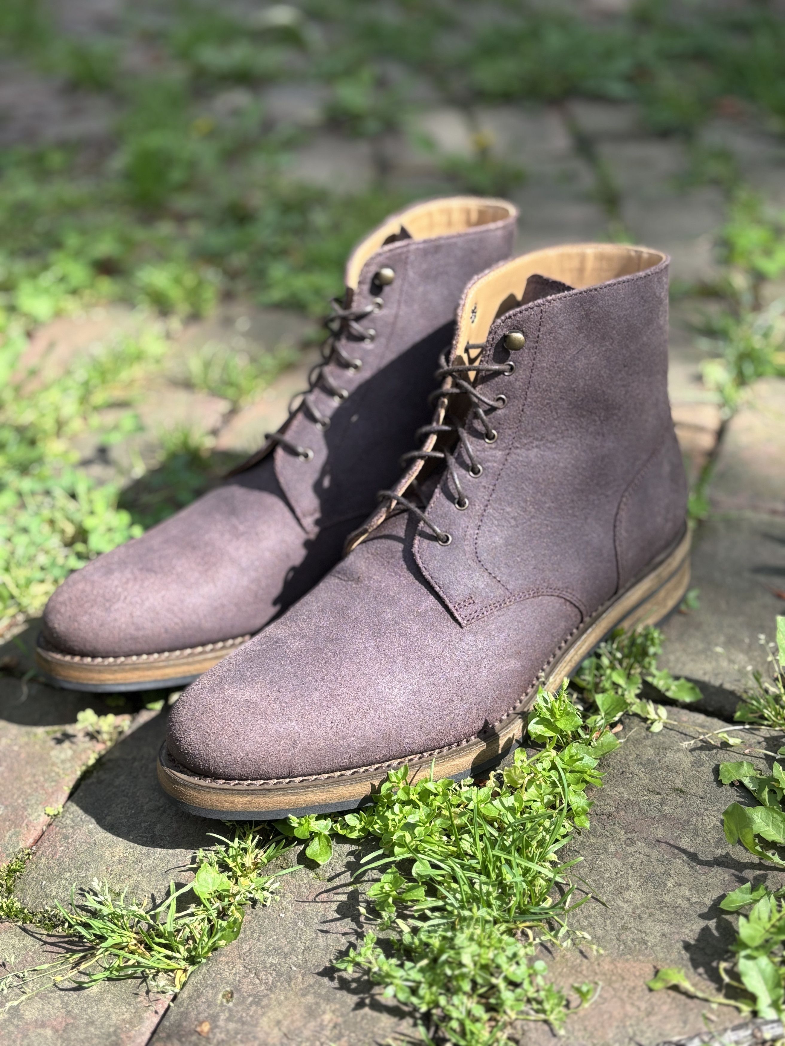 Rider Boot Co. Dundalk 2 Leather Boot - 'Reverso' Veg Tan Reverse Calf Size US 8 / EU 41 - 1 Thumbnail