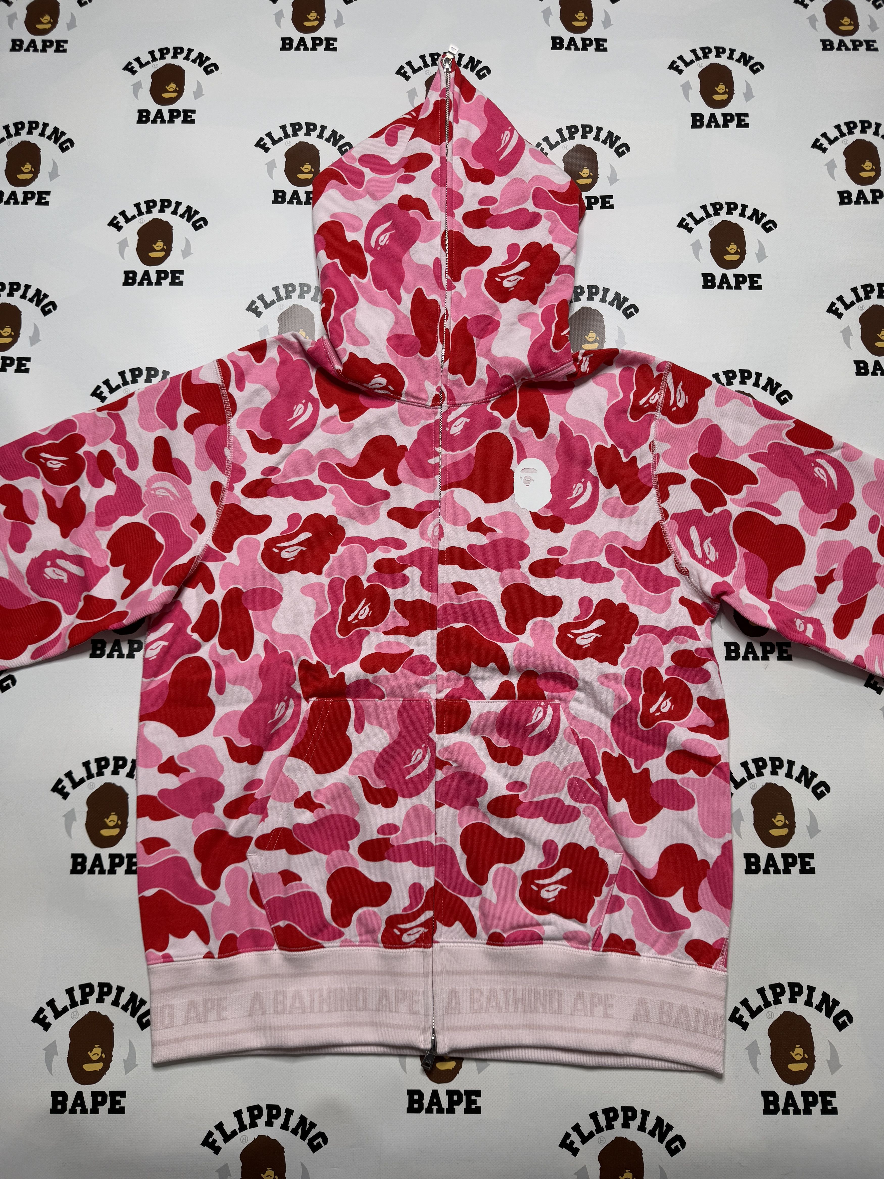 Bape BAPE ABC CAMO LOGO RIB FULL ZIP HOODIE Size US XL / EU 56 / 4 - 10 Thumbnail