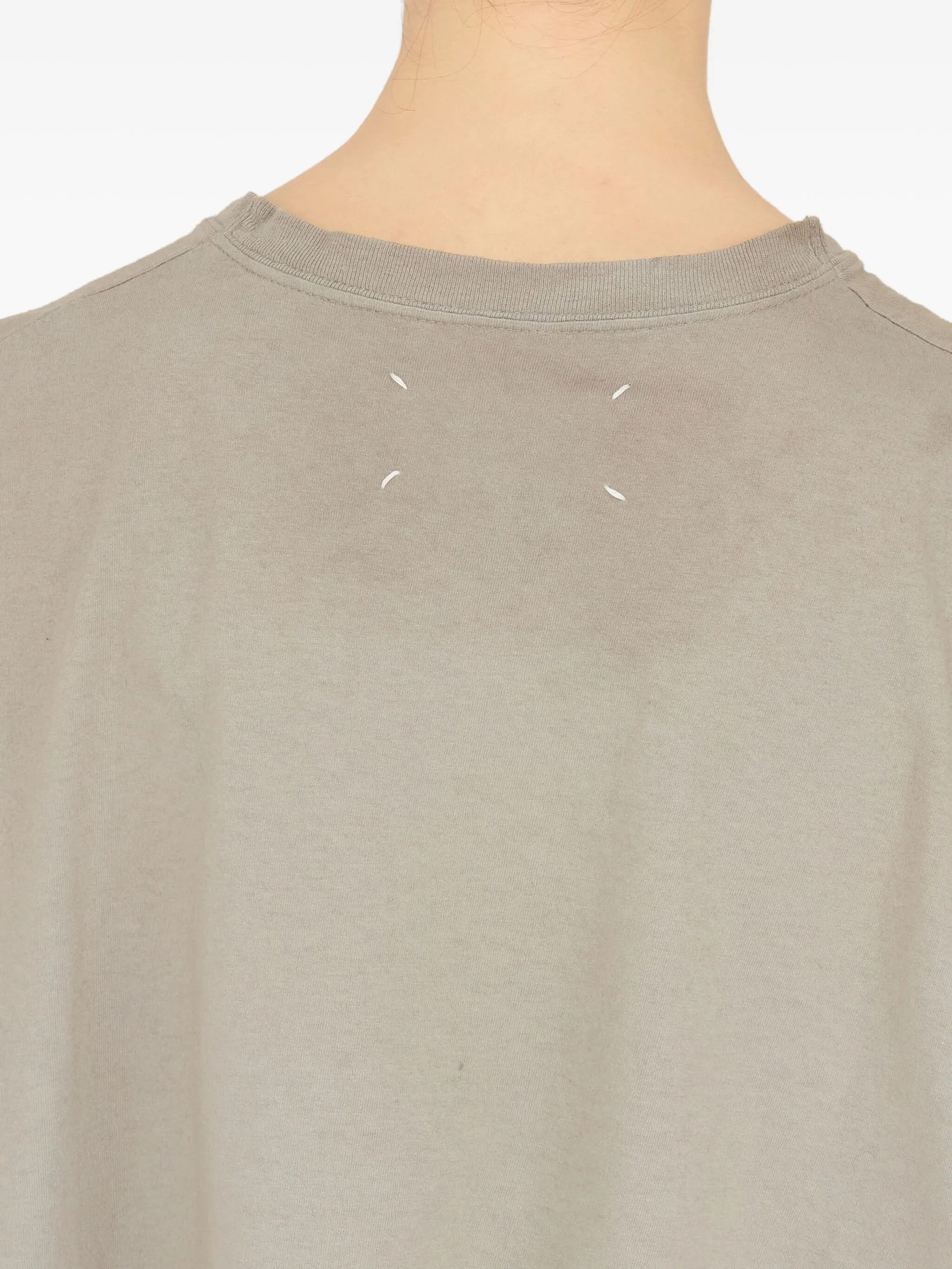 Maison Margiela o1w1db10526 Cotton Tank Top in Light Grey Size M / US 6-8 / IT 42-44 - 5 Thumbnail