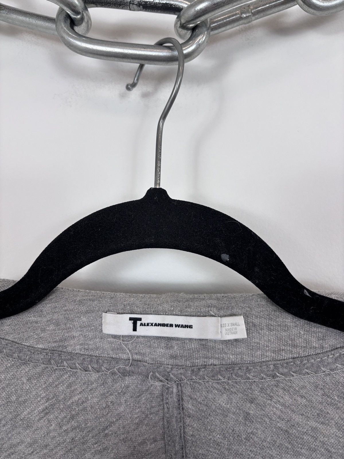 T by Alexander Wang T Alexander Wang Women’s Grey Long Sleeve Cardigan Sweater Size XS / US 0-2 / IT 36-38 - 14 Thumbnail