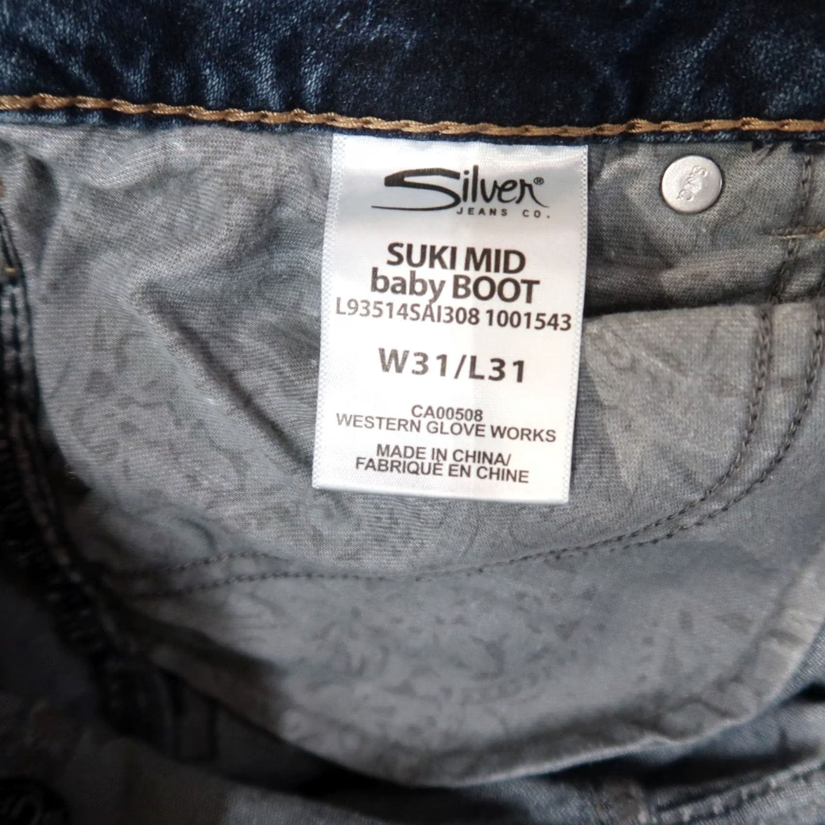 Silver Jeans Co. Silver Jeans Suki Bootcut Jeans Women 31x31 Blue Denim Stretch Regular Slim 5-Pocket Modest Rise Mid Vintage No Size 24" / US 00 / IT 34 - 5 Thumbnail