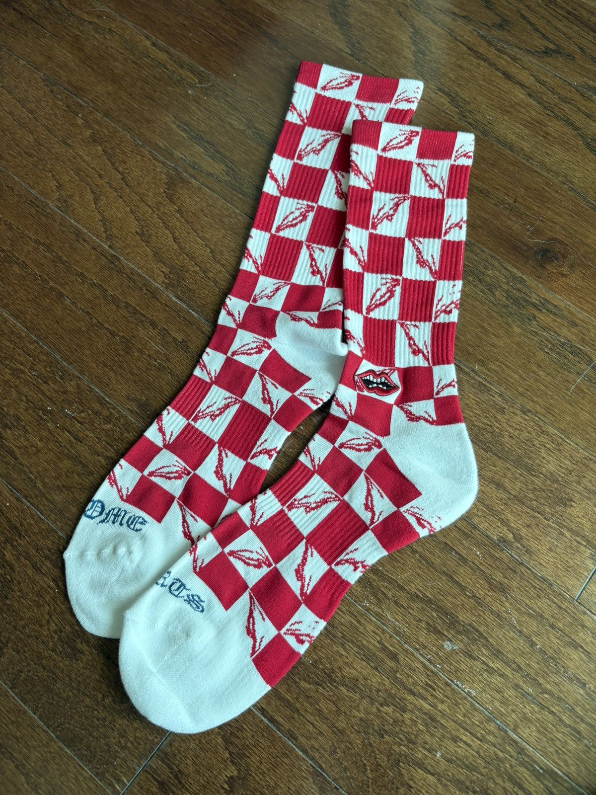 Chrome Hearts Chrome Hearts Matty Boy Eyes Red Socks Size ONE SIZE - 3 Thumbnail