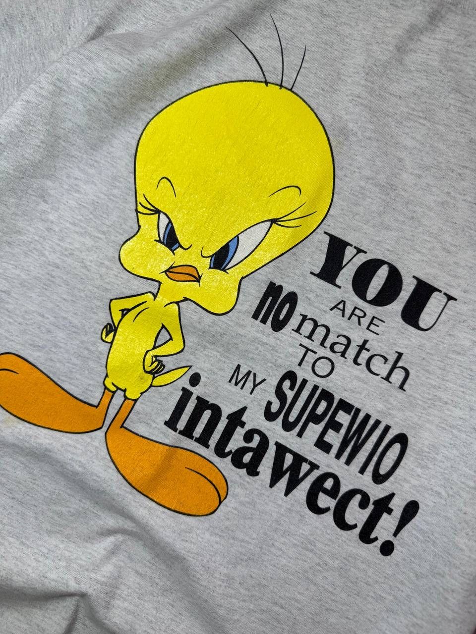 Vintage × Warner Bros Vintage 1995 Tweety Tee Superio Intawect Quote Warner Bros. Size US L / EU 52-54 / 3 - 3 Thumbnail