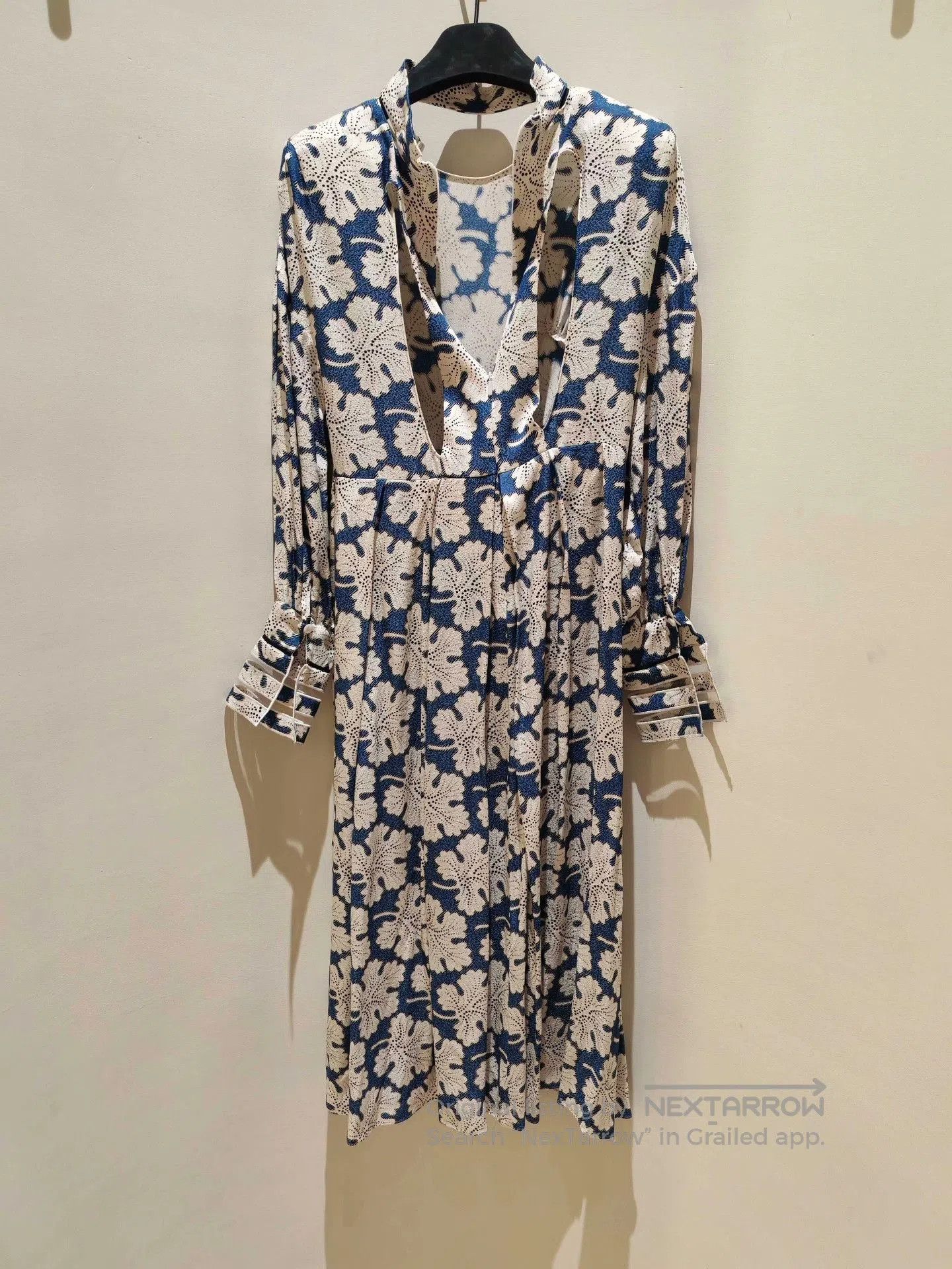 Fendi FENDI Blue White Print Dress. Size S / US 4 / IT 40 - 6 Thumbnail
