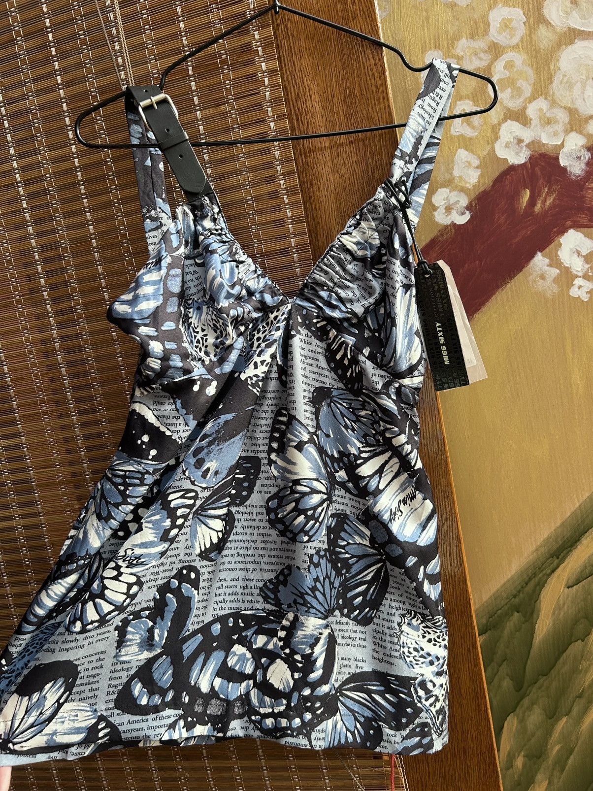 Miss Sixty Vintage Y2K Miss Sixty Silk Butterfly Print Camisole Top Size S / US 4 / IT 40 - 4 Thumbnail