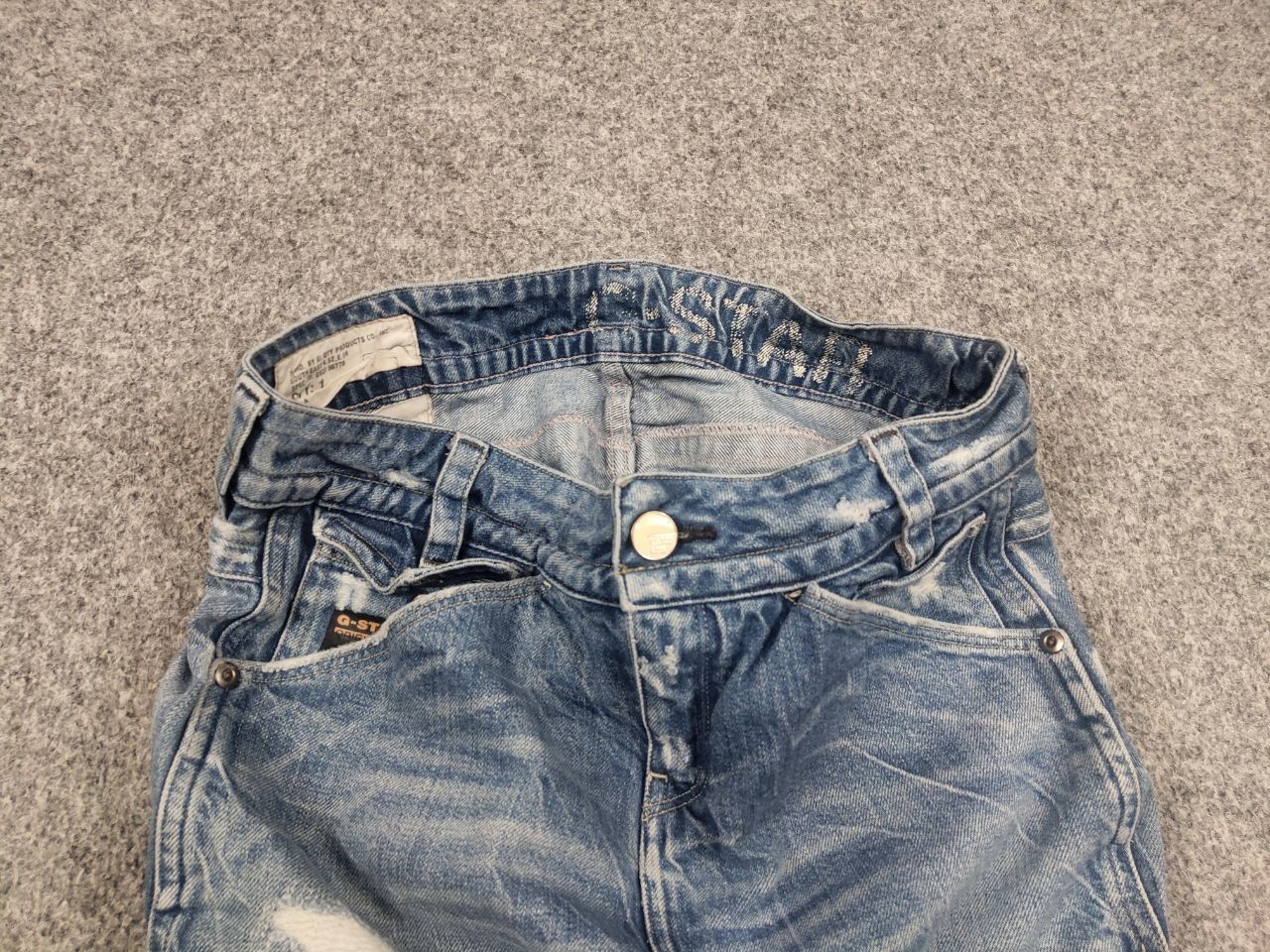 G-Star G-Star Raw Vintage Y2K Style Distressed Exper Mini Skirt Size 29" - 3 Thumbnail