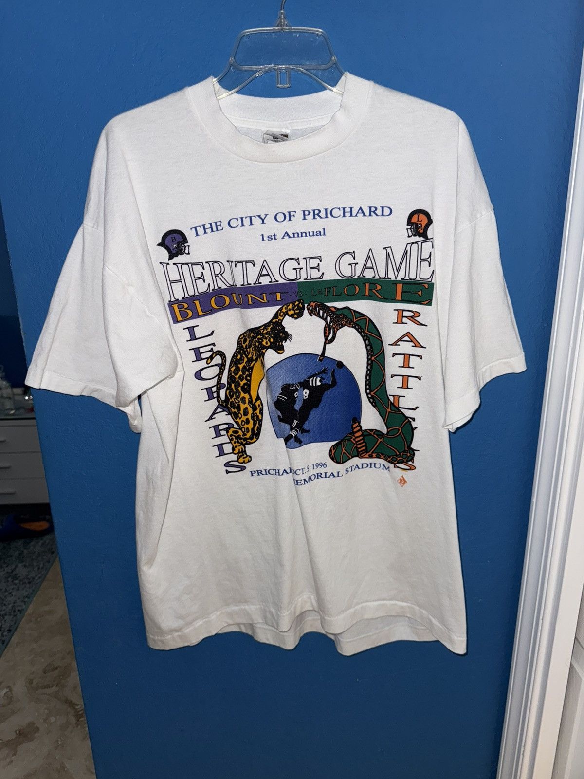 NCAA × Vintage Vintage T-shirt Florida A&M vs Blount Leopards Heritage Gamd Size US XL / EU 56 / 4 - 1 Thumbnail
