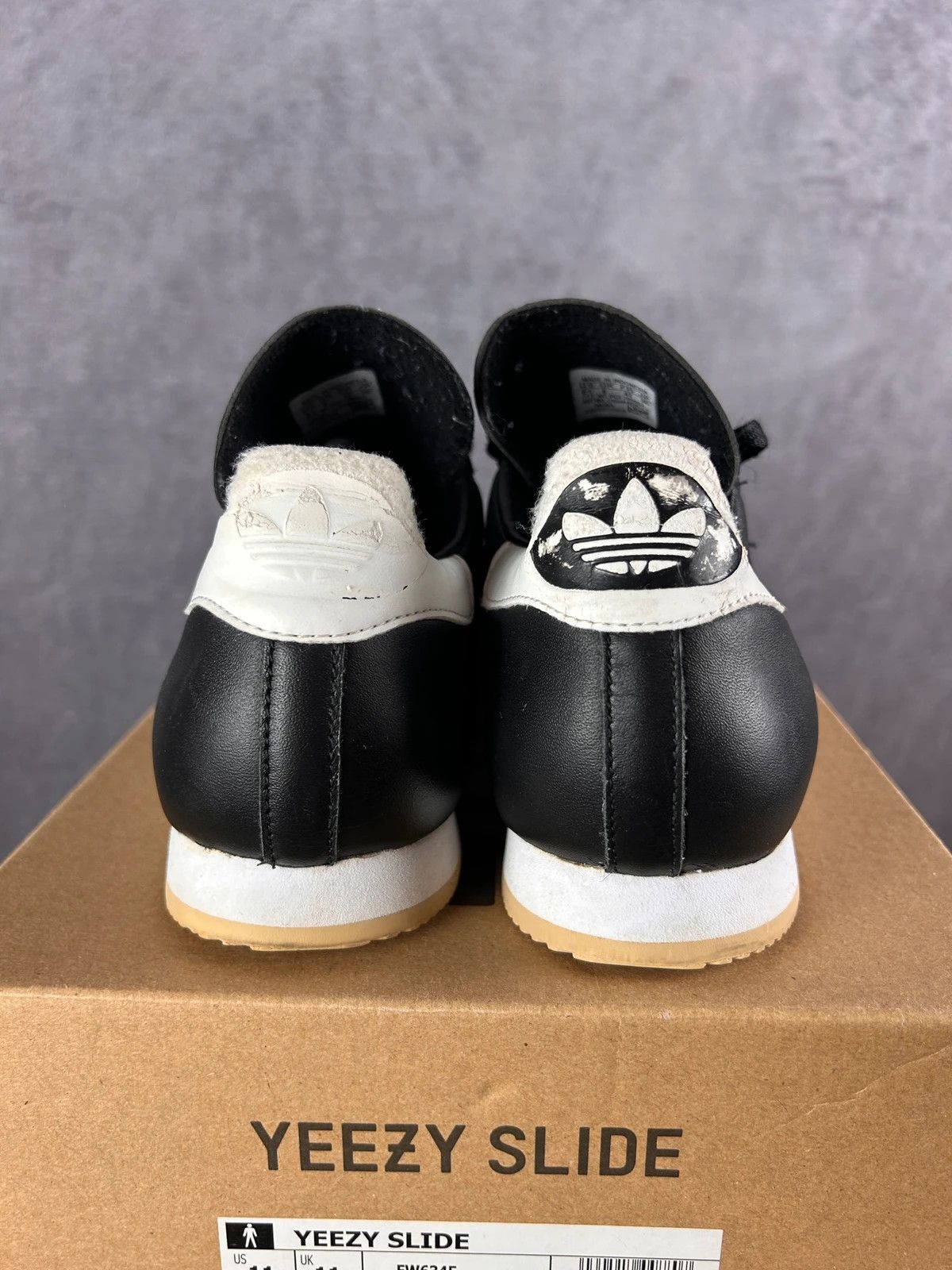 Adidas Adidas Samba black leather sneakers mini logo print Y2K Size US 8.5 / EU 41-42 - 3 Thumbnail