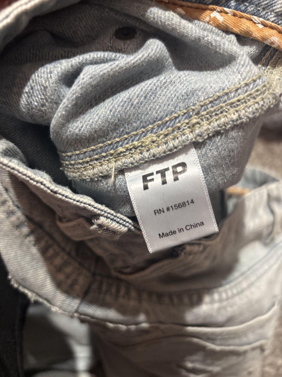 Fuck The Population FTP painter pants denim Size US 33 - 5 Thumbnail
