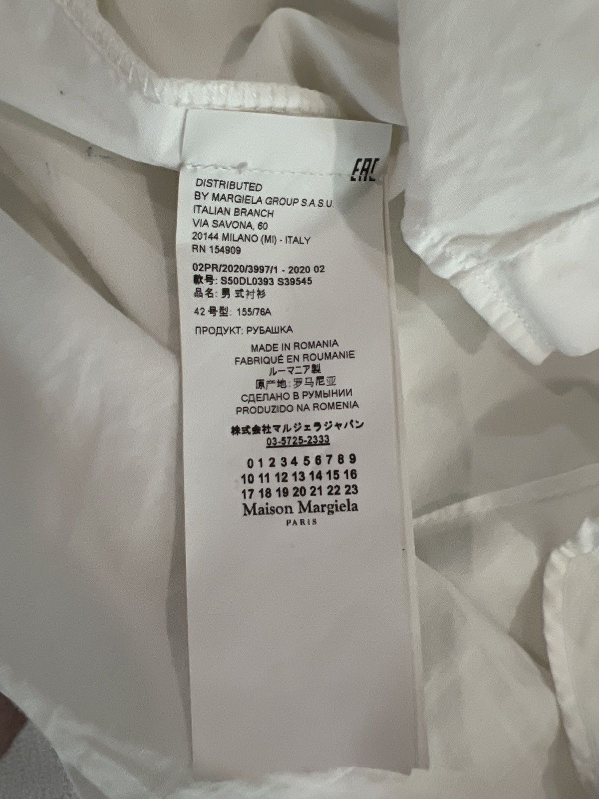 Maison Margiela Maison Margiela White Button-Up Size US L / EU 52-54 / 3 - 6 Thumbnail
