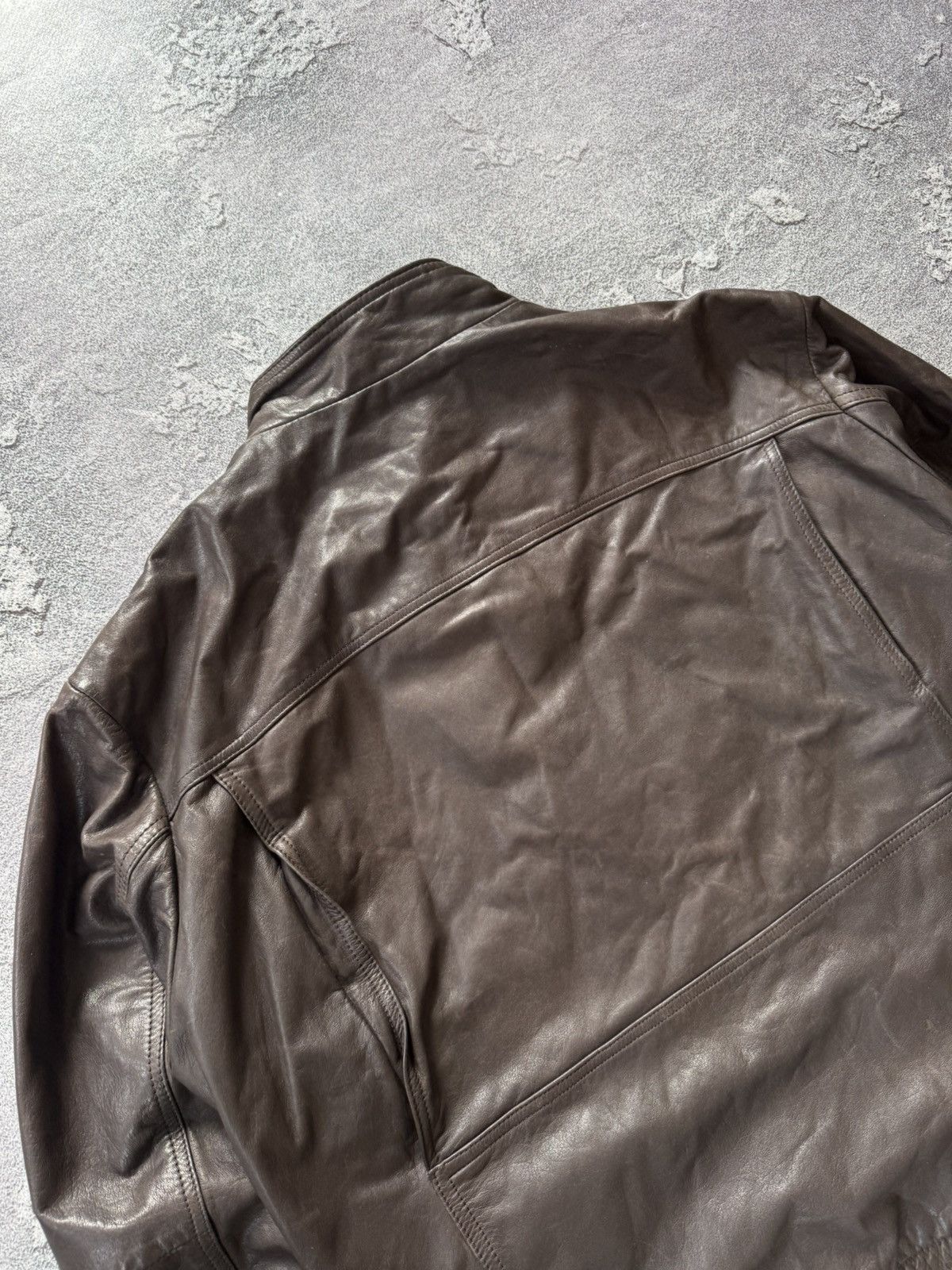 Vintage Leather S aviator bomber pilot jacket coat brown Size US S / EU 44-46 / 1 - 18 Thumbnail