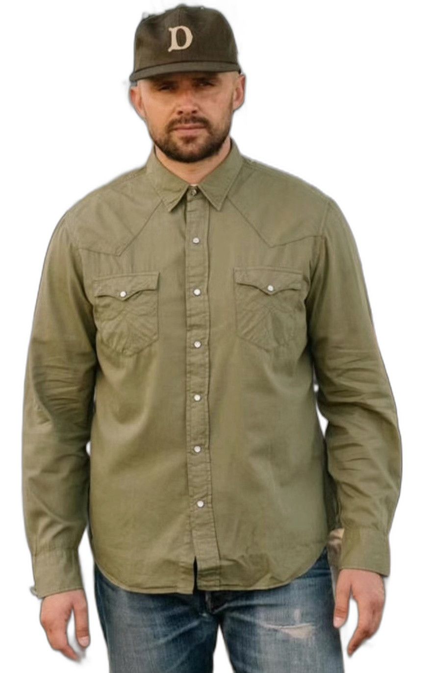 RRL Ralph Lauren RRL Slim Fit Twill Western Shirt Size US S / EU 44-46 / 1 - 1 Thumbnail