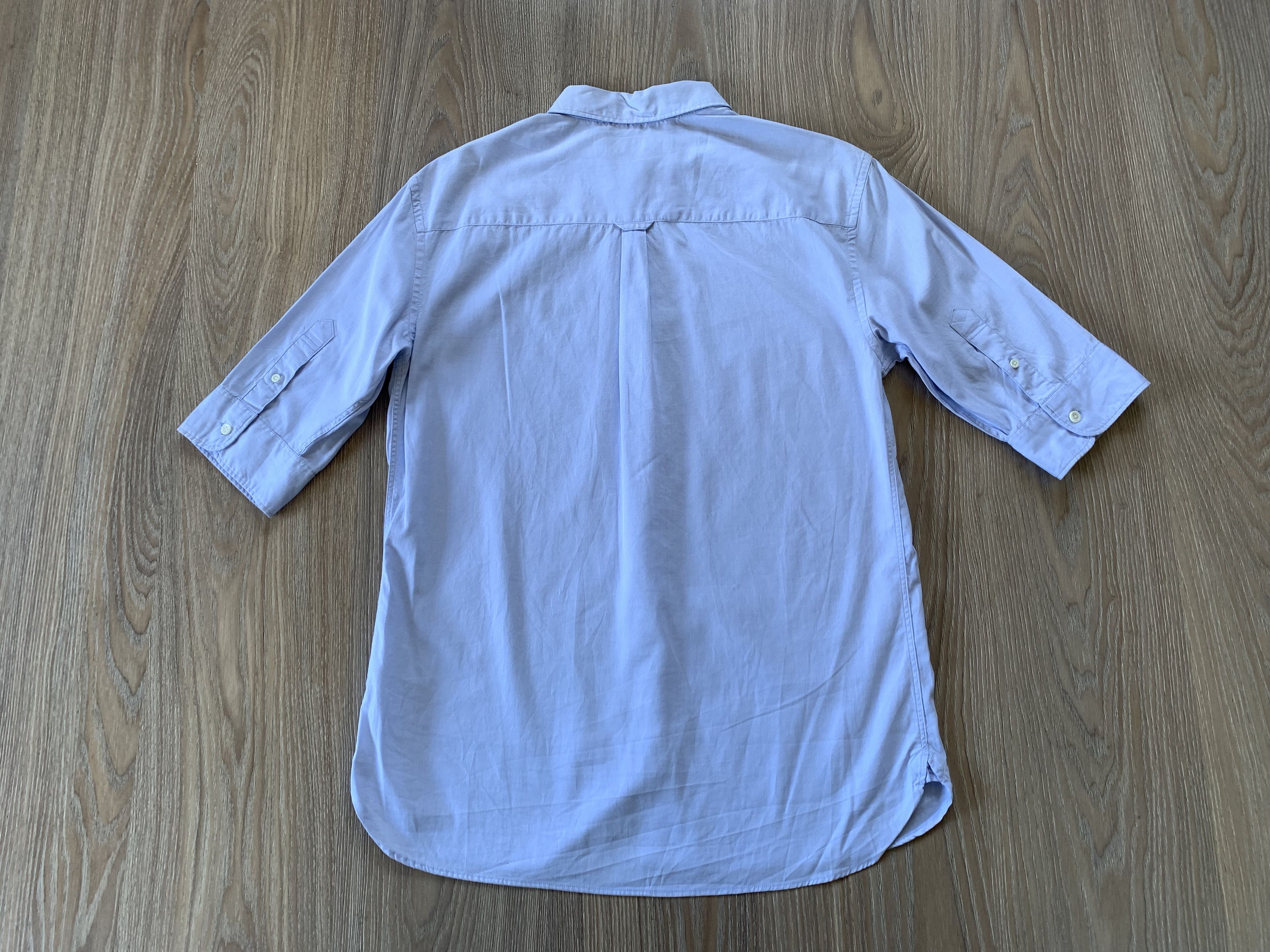 Allsaints Allsaints Womens Cotton Light Blue Short Sleeve Shirt 3/4 Size M / US 6-8 / IT 42-44 - 3 Thumbnail