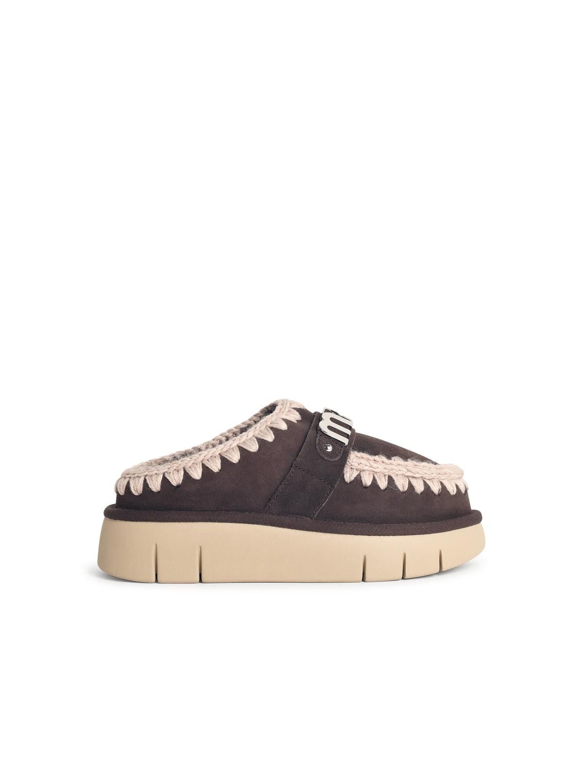 Mou MOU 'Bounce Clog' Mocha Suede Slippers Size US 10 / IT 40 - 1 Thumbnail