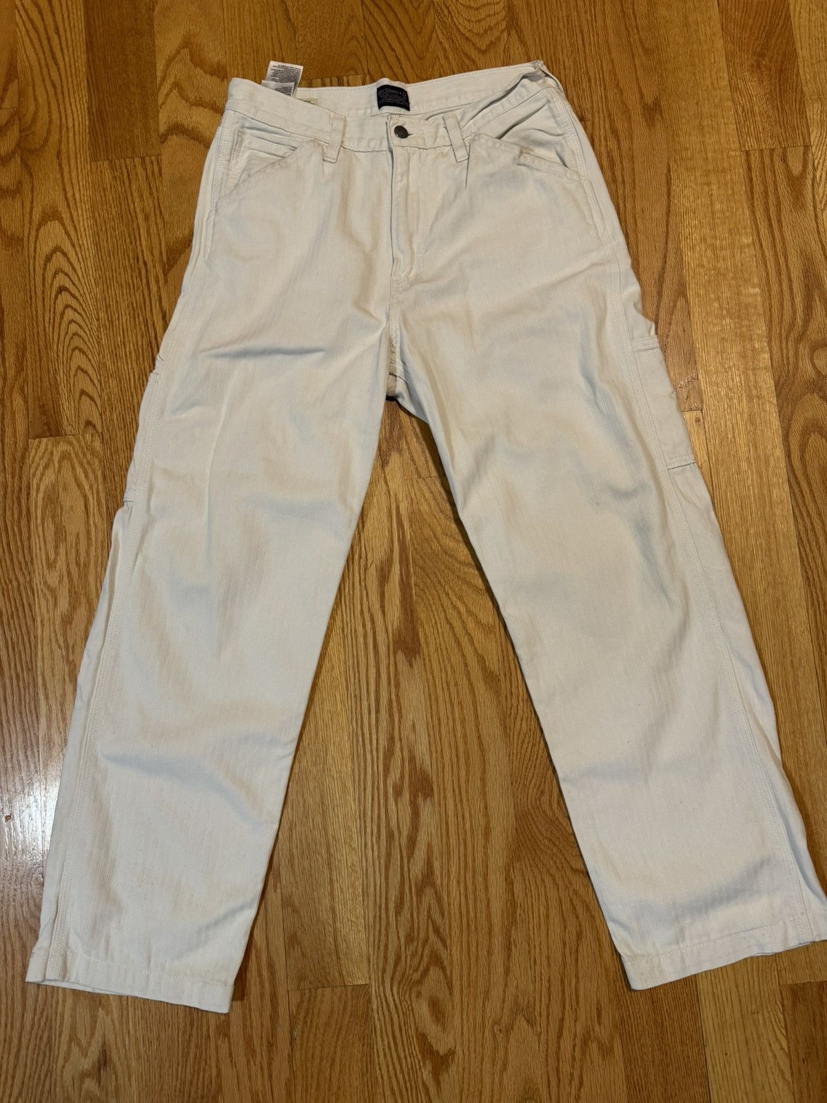 Levi's Vintage Levi’s Loose Baggy Fit Jeans Cream Size US 30 / EU 46 - 1 Thumbnail