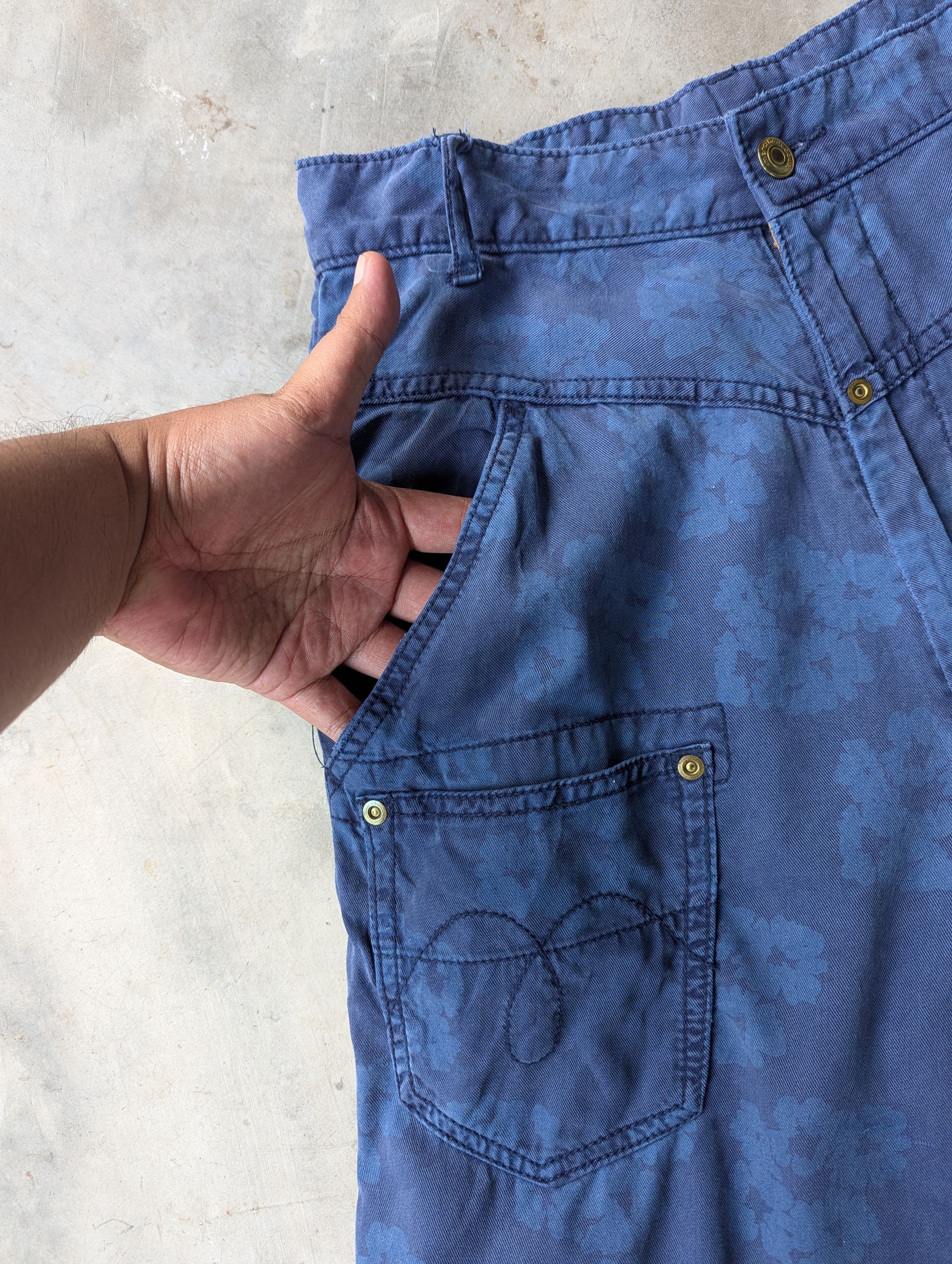 mercibeaucoup Mercibeaucoup Denim Tears Inspired Ballon High Waist Pants Size 28" / US 6 / IT 42 - 4 Thumbnail