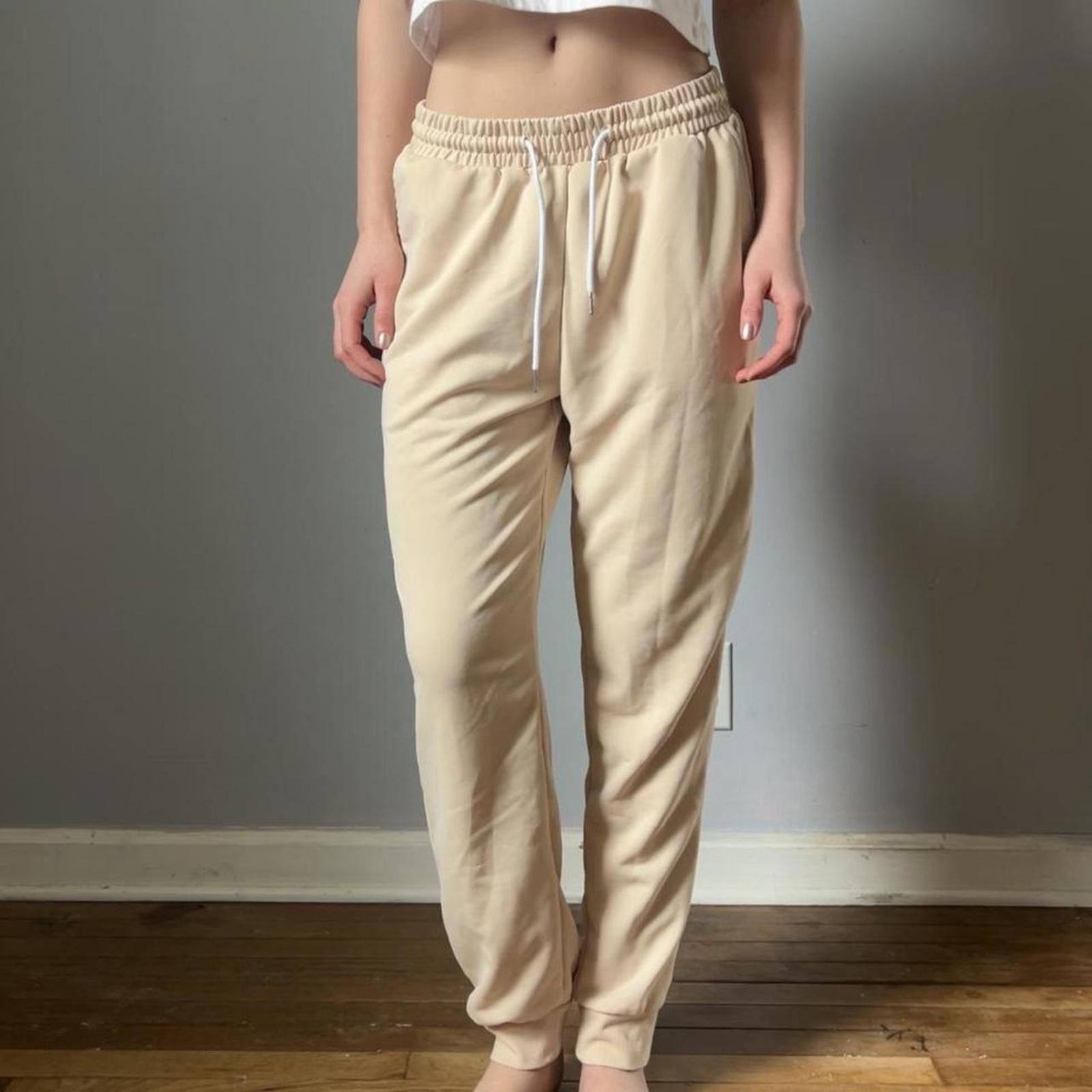 Other Cream joggers with drawstring waist Size 32" / US 10 / IT 46 - 1 Thumbnail