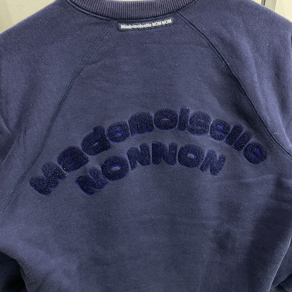 Japanese Brand × Mademoiselle Non Non × Vintage Vintage Mademoiselle Non Non Spell Out Embroidered Sweatshir Size US S / EU 44-46 / 1 - 5 Thumbnail