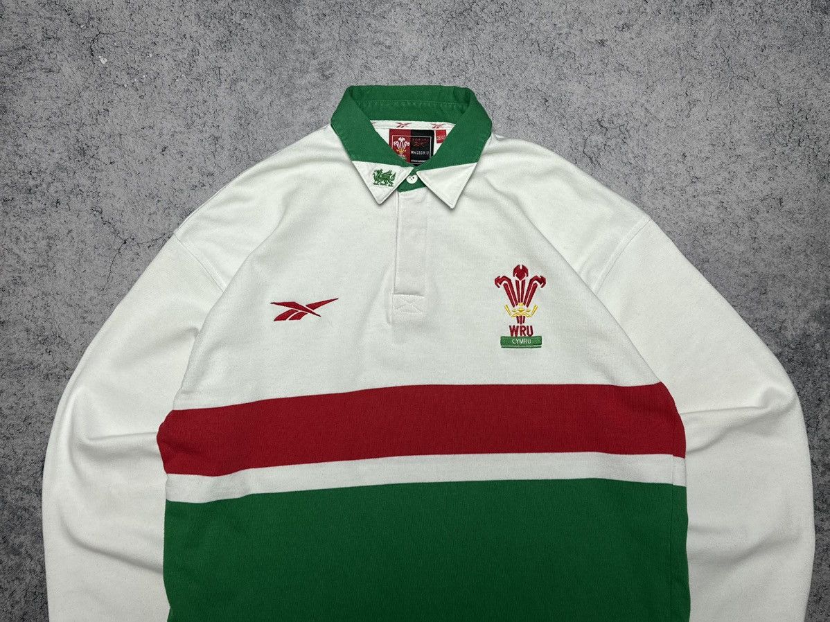 Reebok Vintage Reebok Wales Rugby Long Sleeve Shirt Size US L / EU 52-54 / 3 - 2 Thumbnail