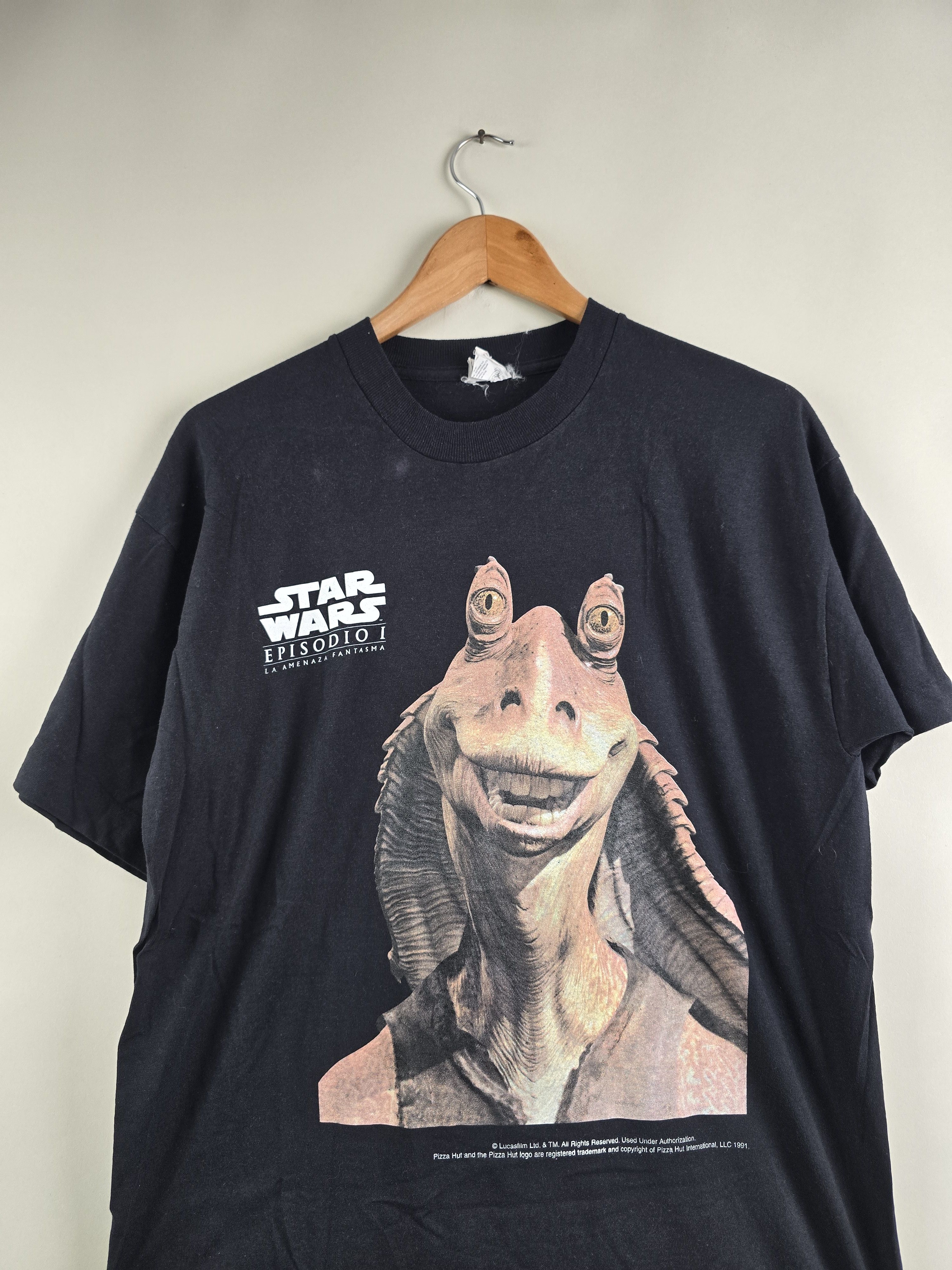 Star Wars × Vintage 1999 Star Wars Episode 1 Jar Jar Binks L 21.5" 29" Size US L / EU 52-54 / 3 - 3 Thumbnail