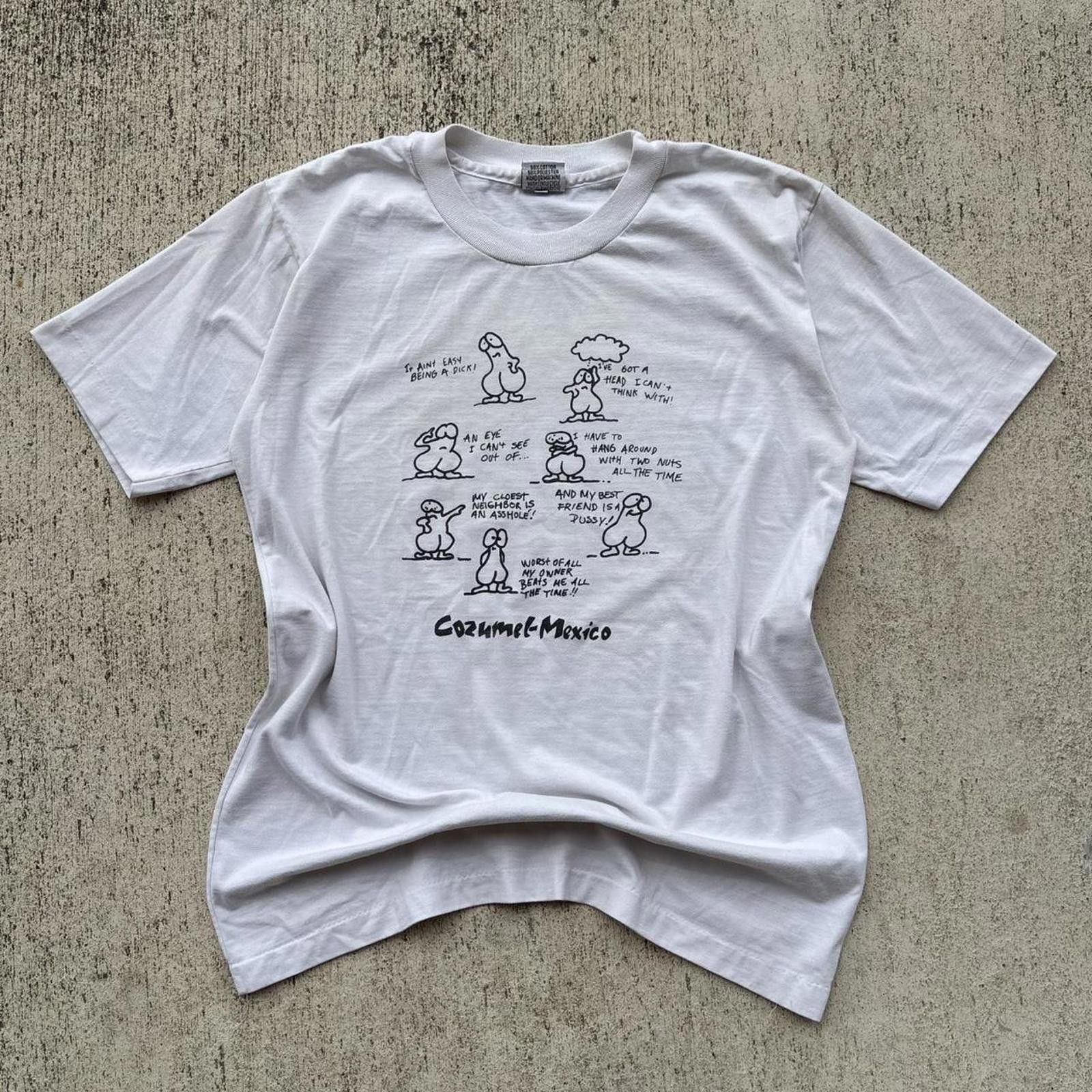 Other Vintage 90s Penis Humor Graphic Shirt Size US L / EU 52-54 / 3 - 1 Thumbnail