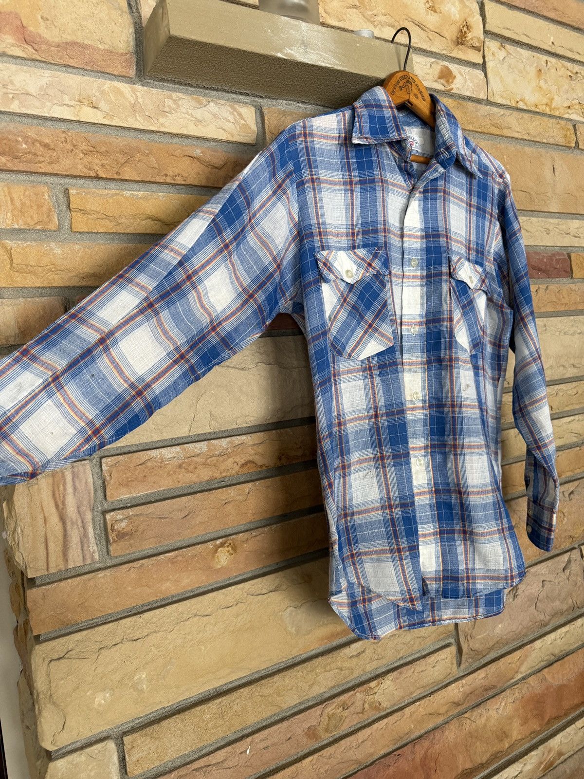 Vintage Vintage 70s Levi's Button Up Flannel Shirt Size US M / EU 48-50 / 2 - 6 Thumbnail