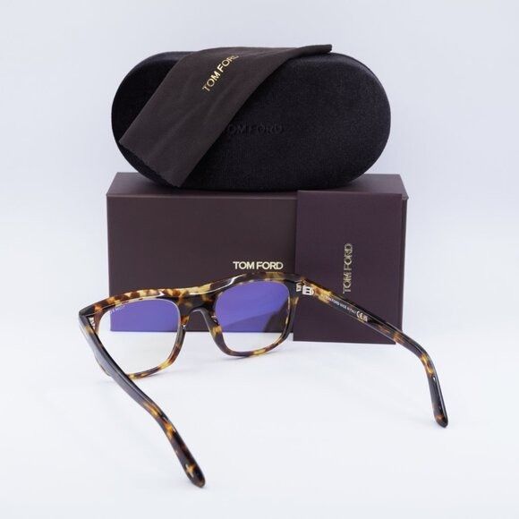 Tom Ford Tom Ford FT5939-B 053 Eyeglasses Havana 52mm Square Frame Size ONE SIZE - 10 Thumbnail