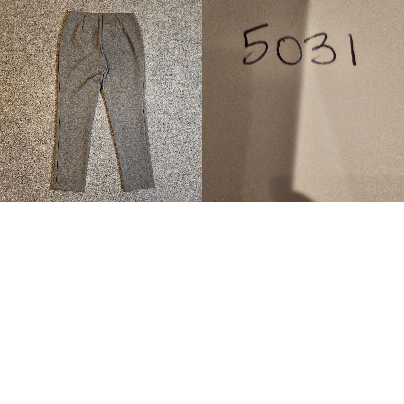 J. Jill J Jill Pants Women Medium Petite Gray Ponte Slim Leg Elastic Waist Casual Cap-se 90s? Size 30" / US 8 / IT 44 - 8 Thumbnail