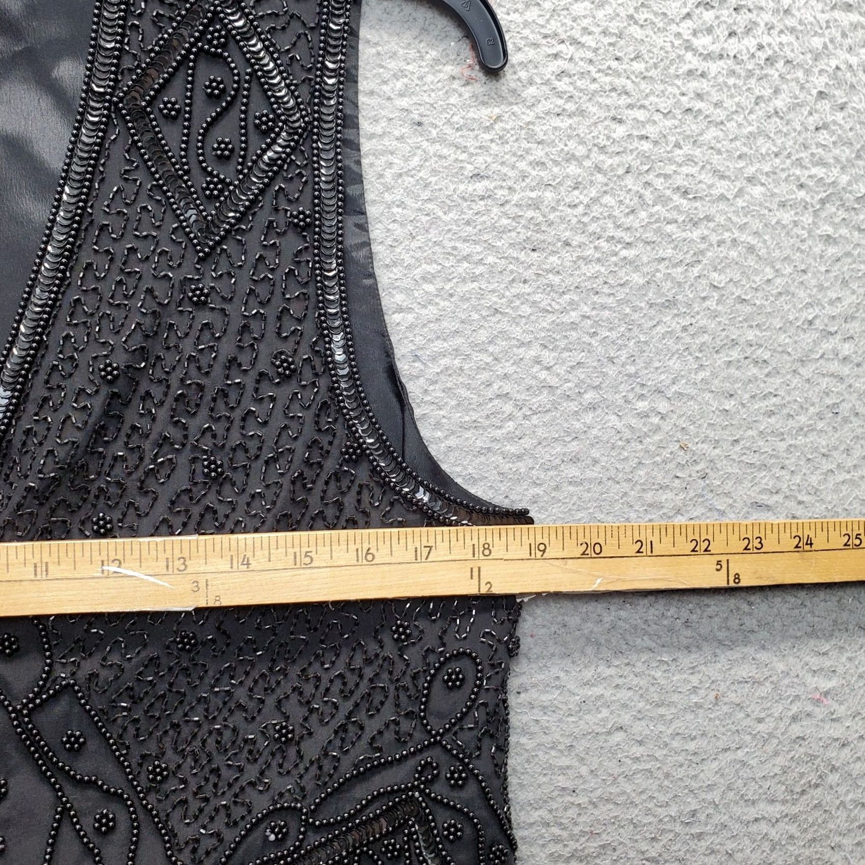 Vintage Spenser Jeremy Formal Vest Womens Size M Black Silk Beaded Sequin Button Front Size M / US 6-8 / IT 42-44 - 5 Thumbnail