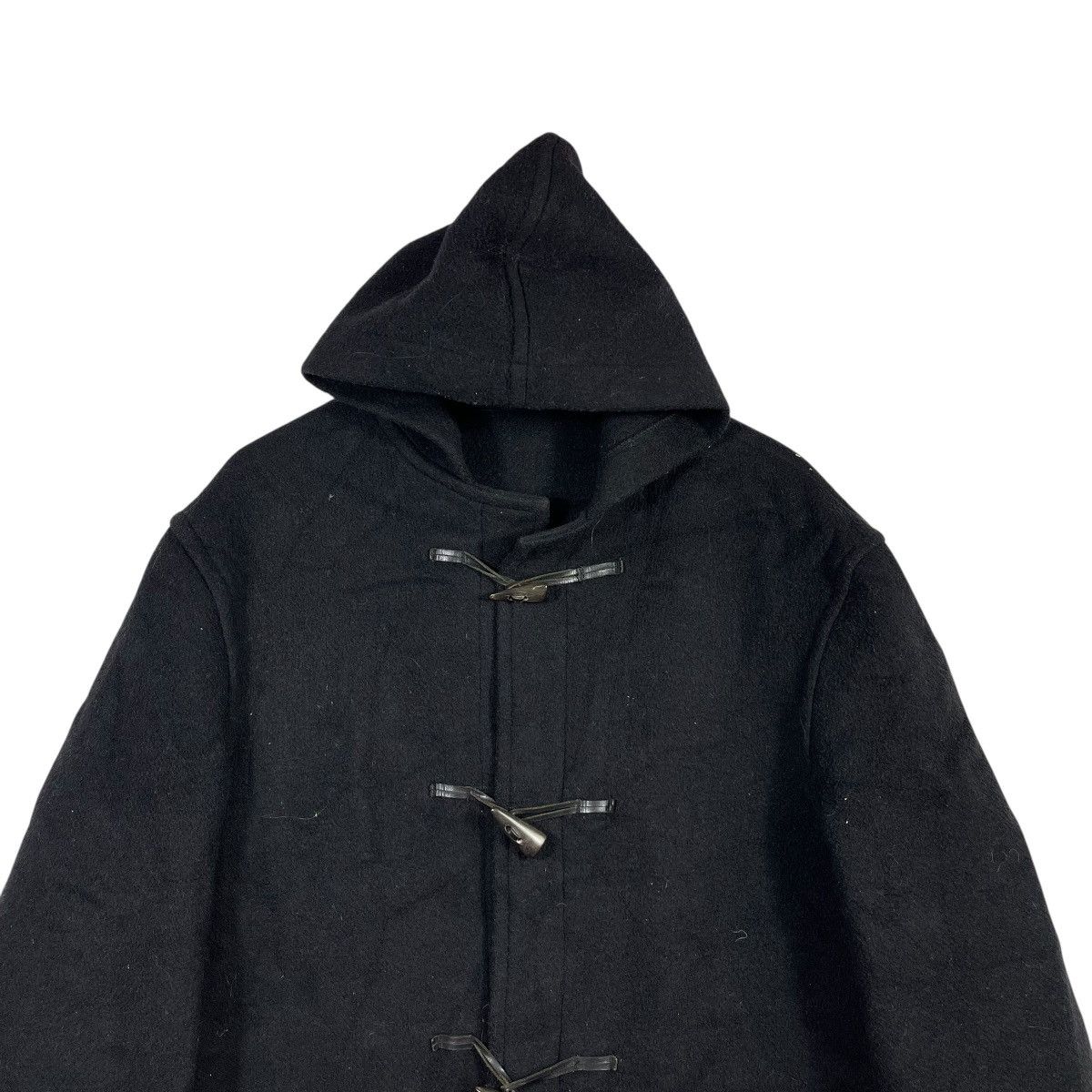 Gloverall Gloverall Made In England Black Wool Duffle Coat Hooded Size US L / EU 52-54 / 3 - 2 Thumbnail